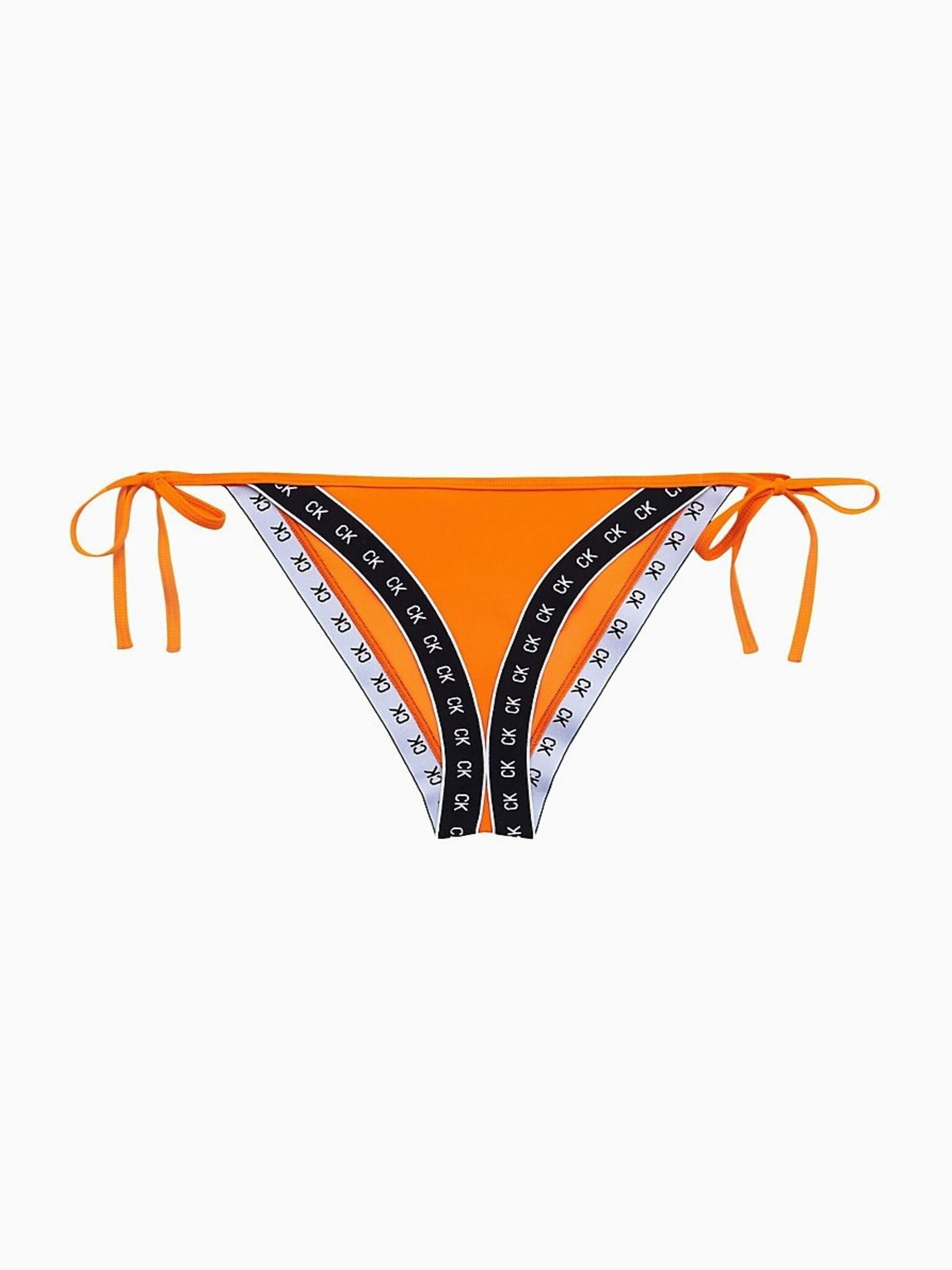 Calvin Klein Cheeky String Side Tie Vermillion Orange Долнище на бански Oranzhev - Pepit.bg