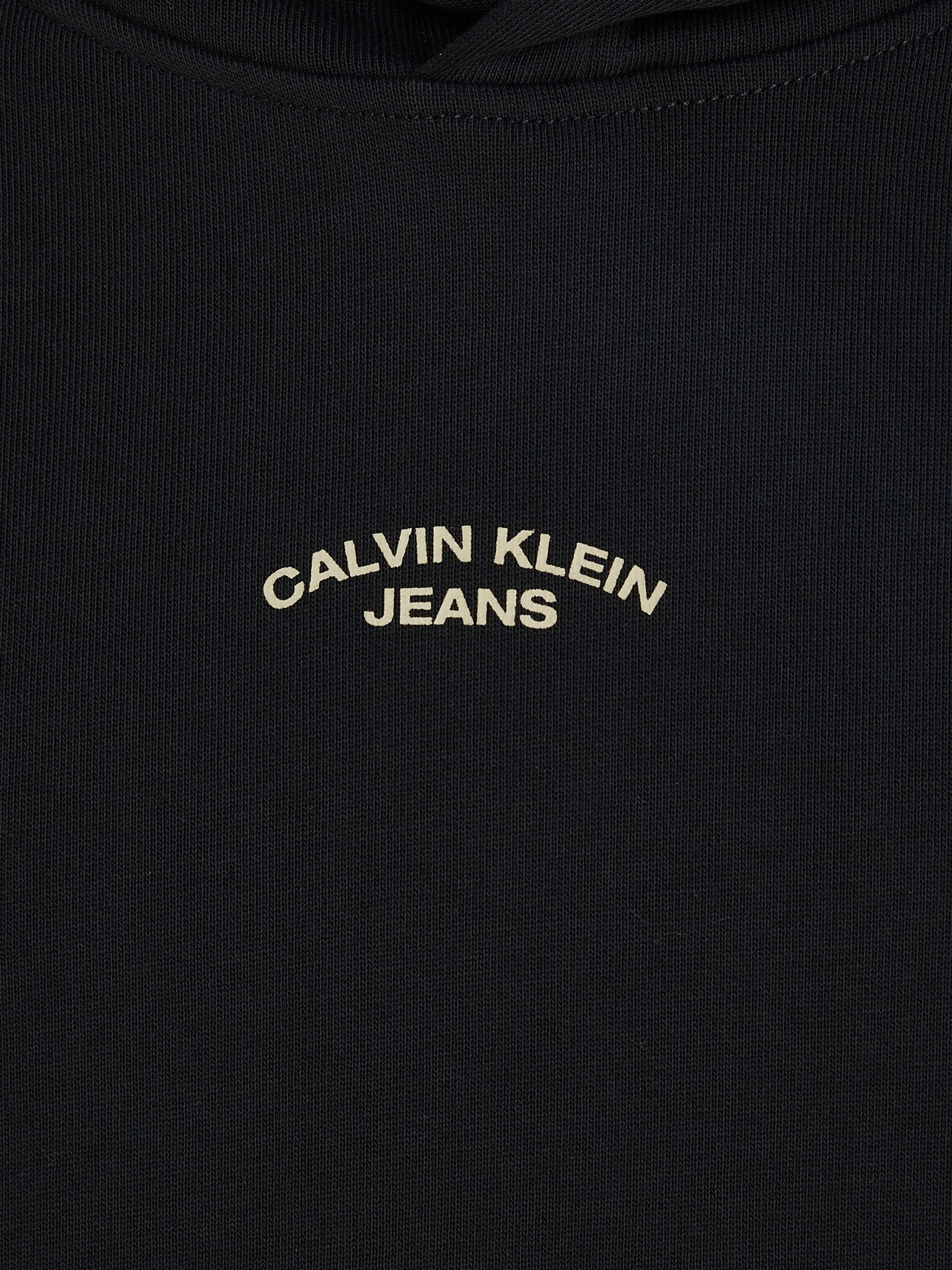 Calvin Klein Jeans Canvas Curve Sweatshirt Cheren - Pepit.bg