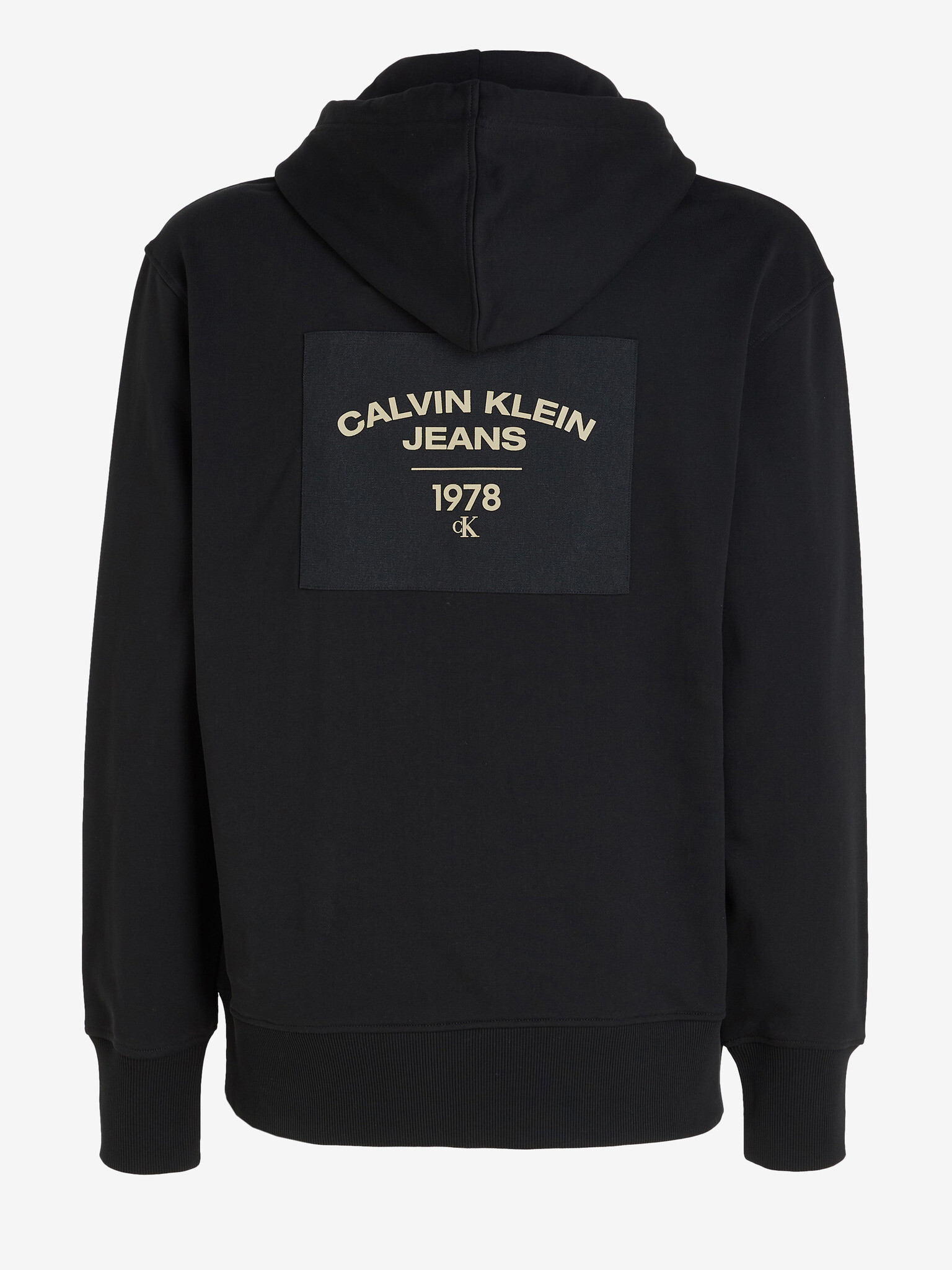 Calvin Klein Jeans Canvas Curve Sweatshirt Cheren - Pepit.bg