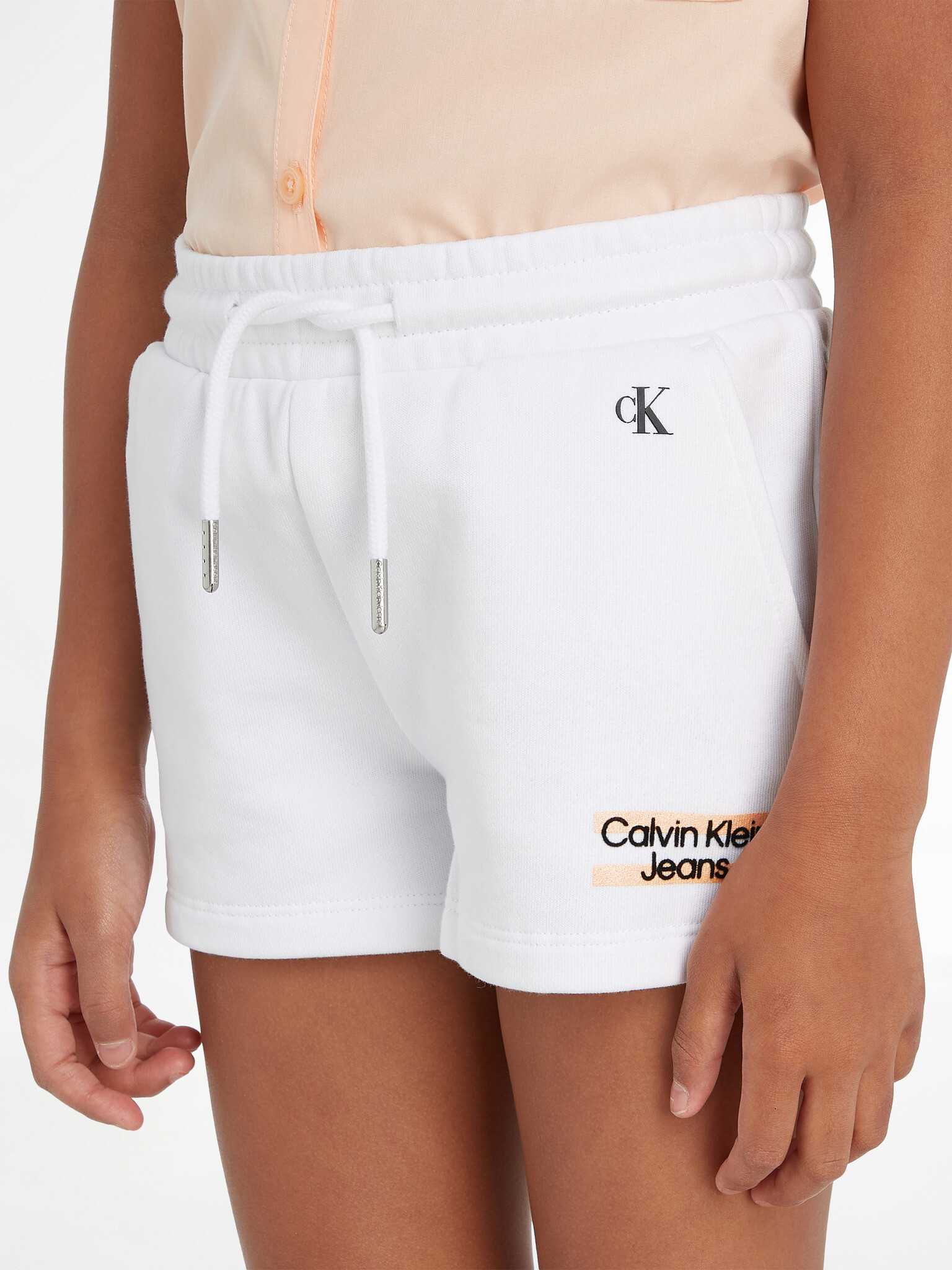 Calvin Klein Jeans Детски шорти Byal - Pepit.bg