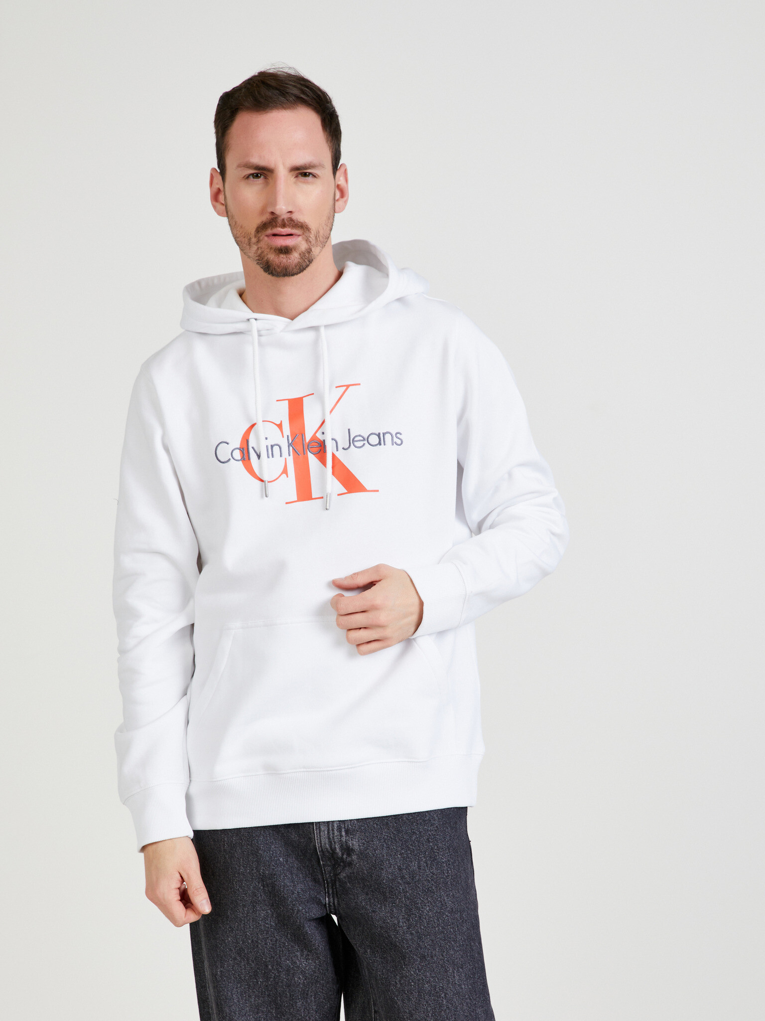 Calvin Klein Jeans Sweatshirt Byal - Pepit.bg