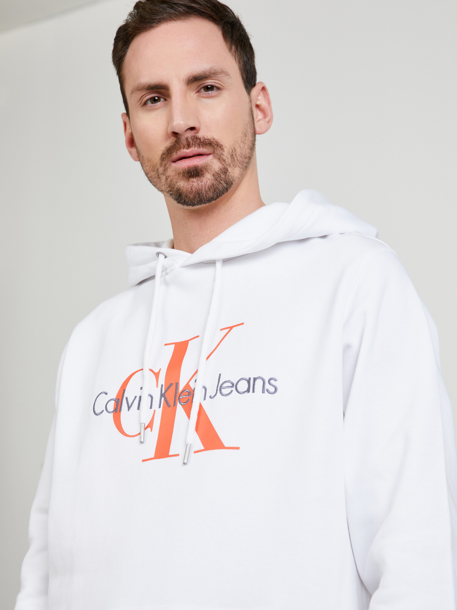 Calvin Klein Jeans Sweatshirt Byal - Pepit.bg