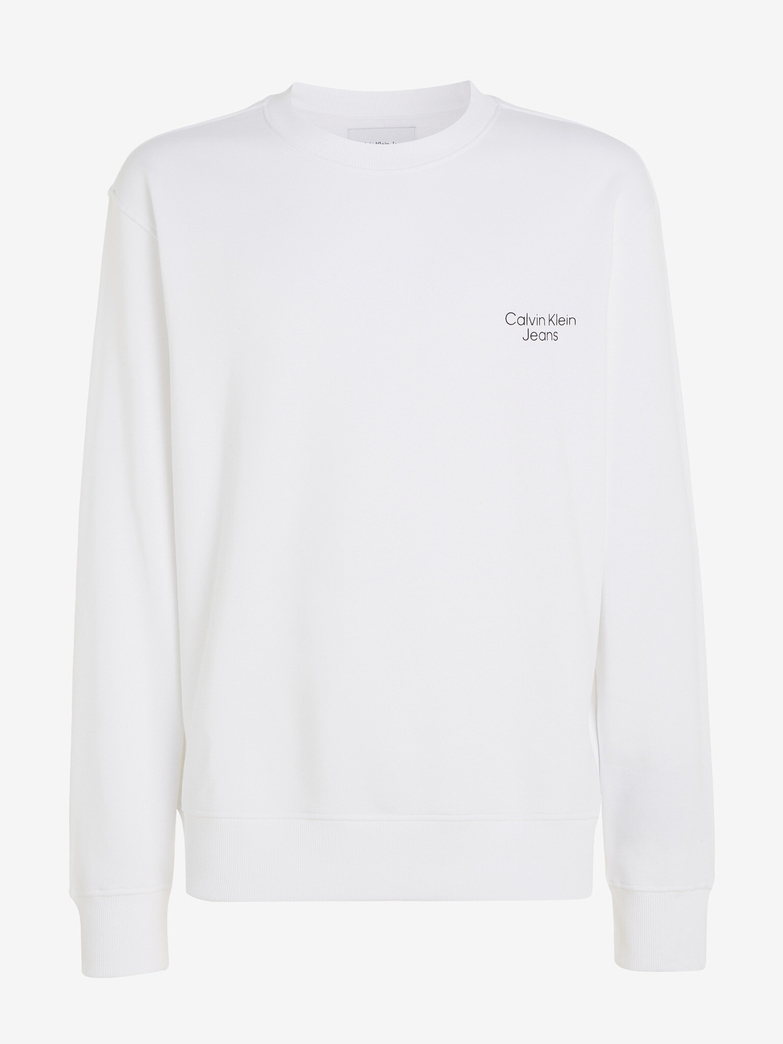 Calvin Klein Jeans Sweatshirt Byal - Pepit.bg