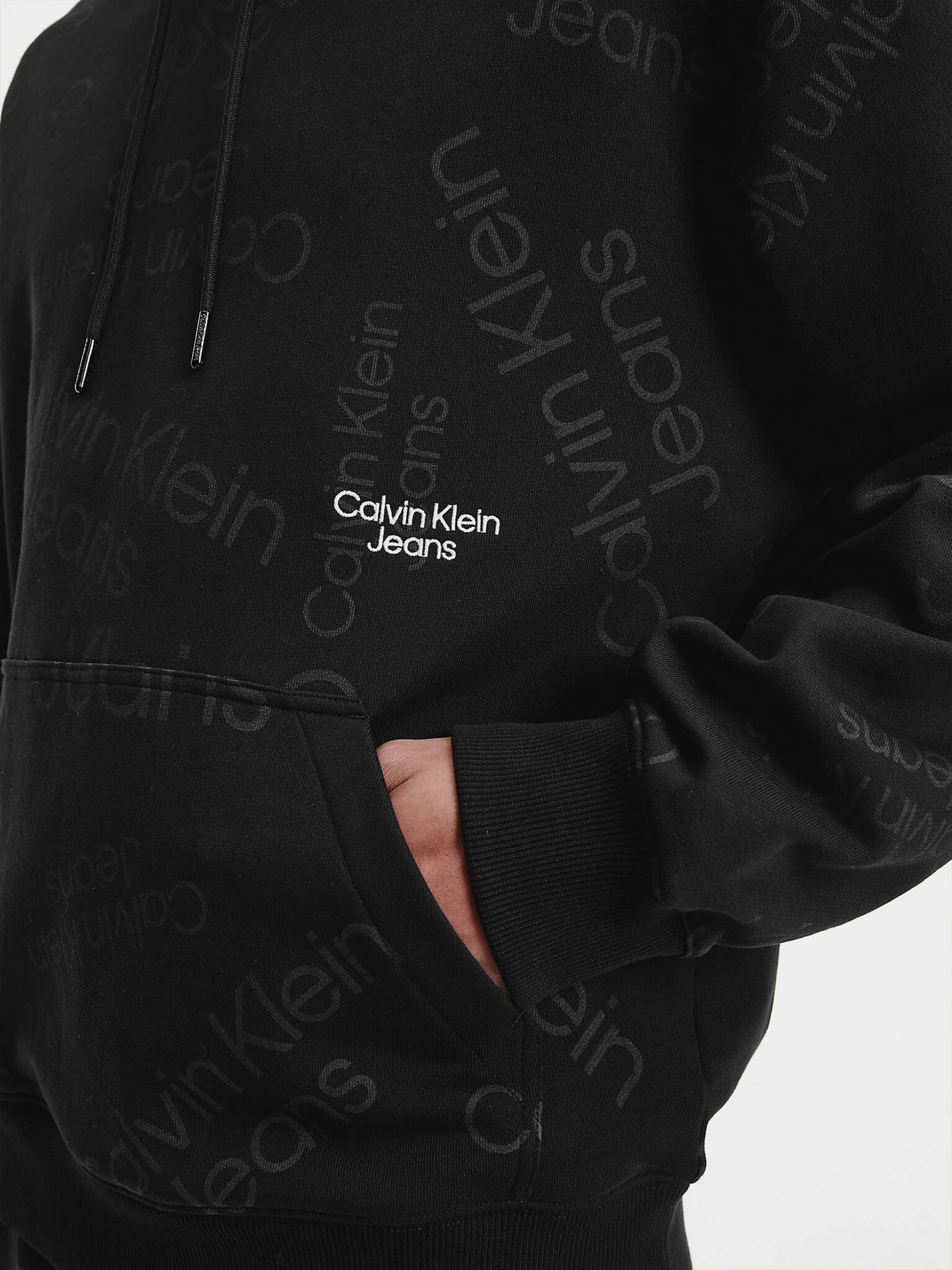 Calvin Klein Jeans Sweatshirt Cheren - Pepit.bg