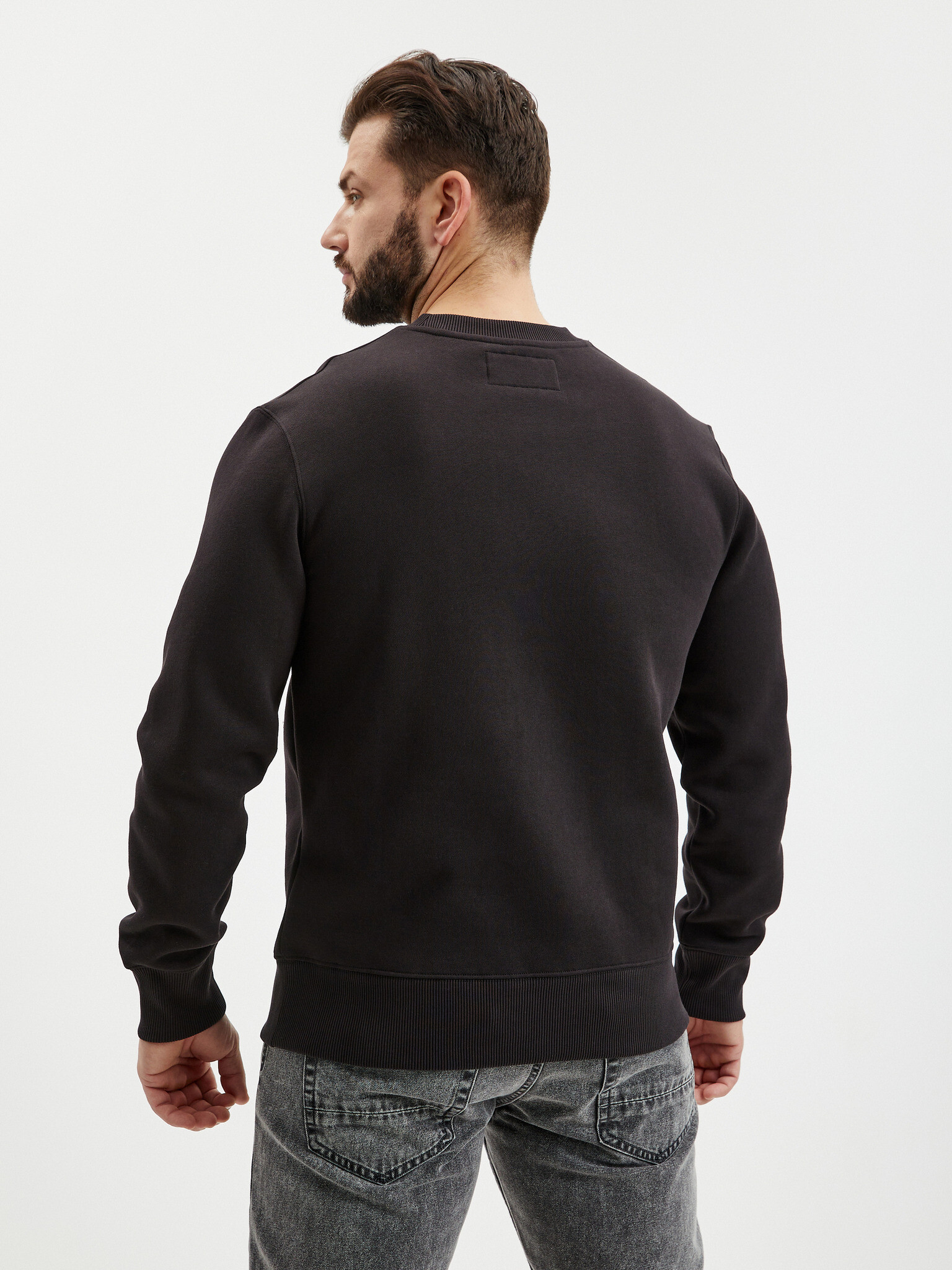 Calvin Klein Jeans Sweatshirt Cheren - Pepit.bg