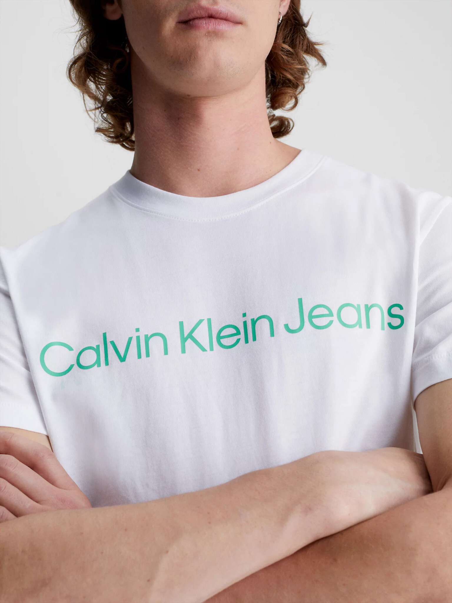 Calvin Klein Jeans T-shirt Byal - Pepit.bg