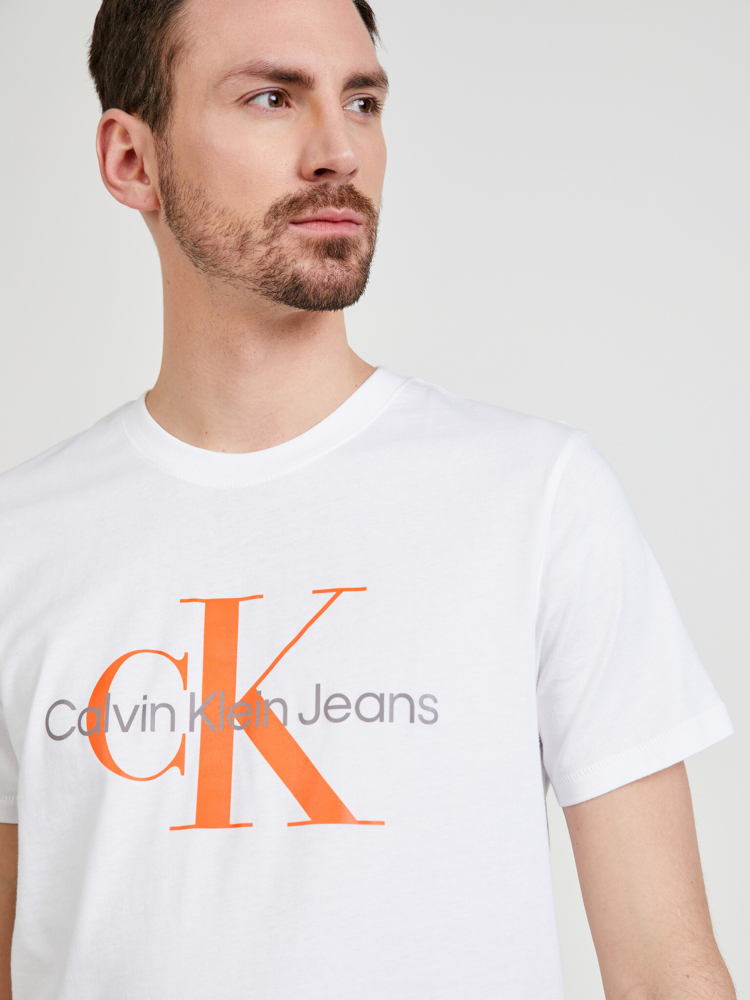 Calvin Klein Jeans T-shirt Byal - Pepit.bg