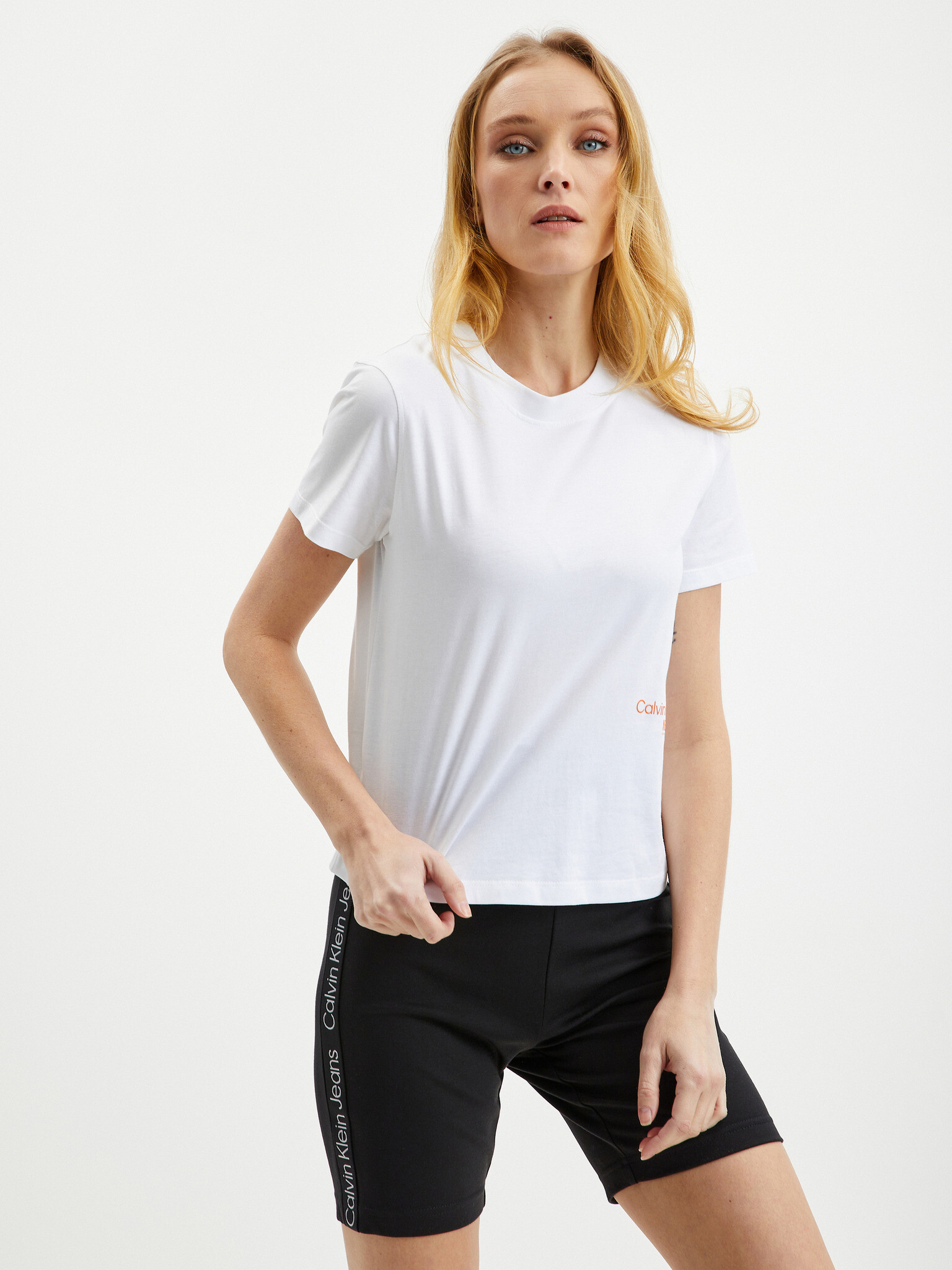 Calvin Klein Jeans T-shirt Byal - Pepit.bg