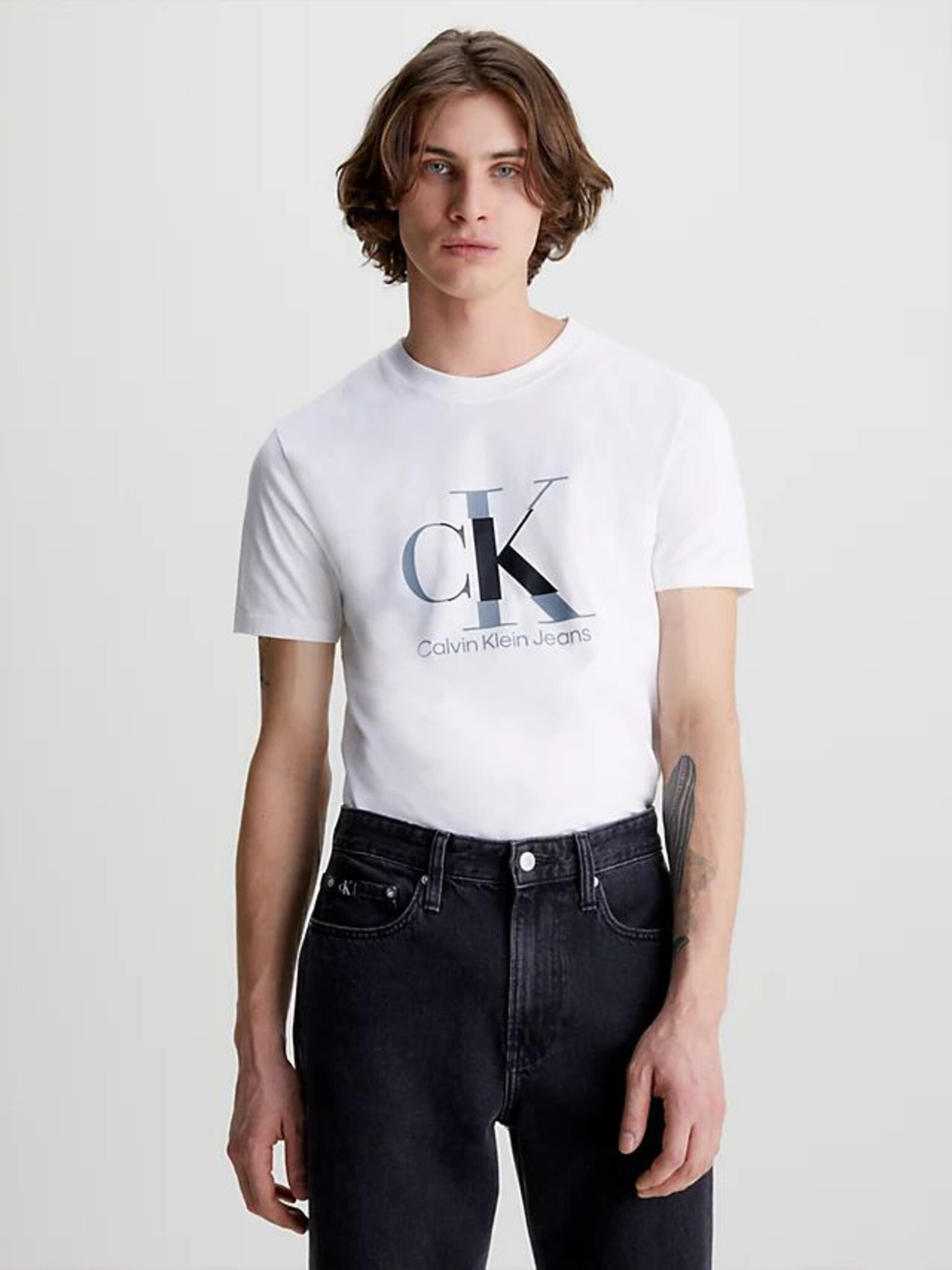 Calvin Klein Jeans T-shirt Byal - Pepit.bg