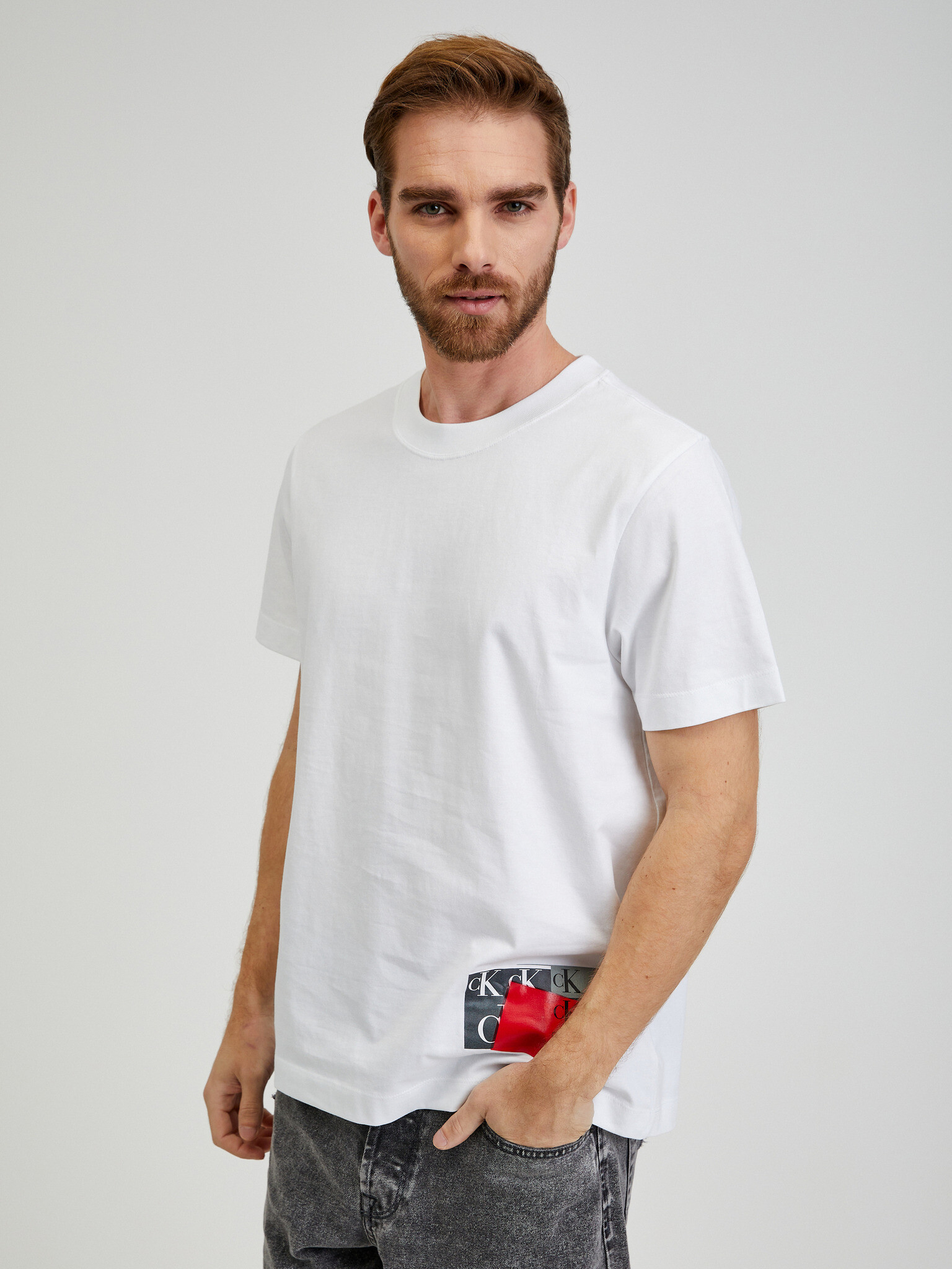 Calvin Klein Jeans T-shirt Byal - Pepit.bg