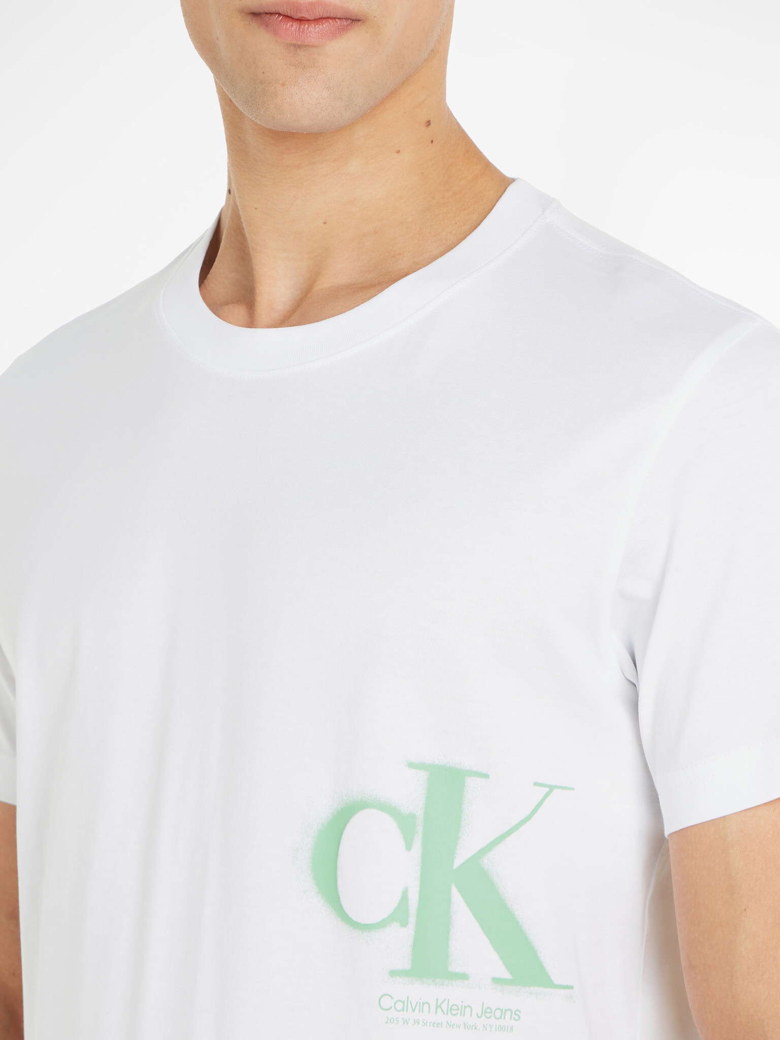 Calvin Klein Jeans T-shirt Byal - Pepit.bg