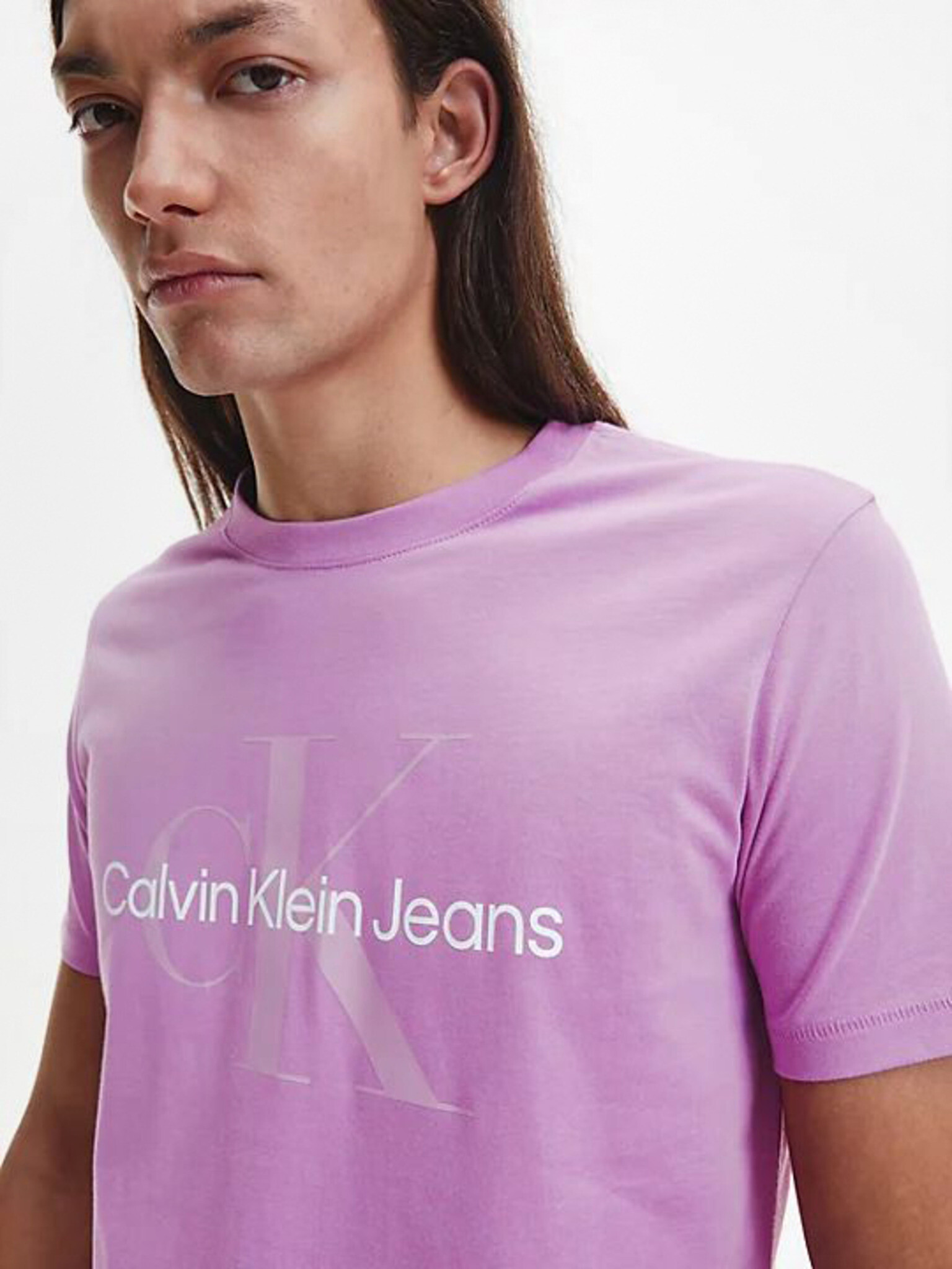 Calvin Klein Jeans T-shirt Lilav - Pepit.bg