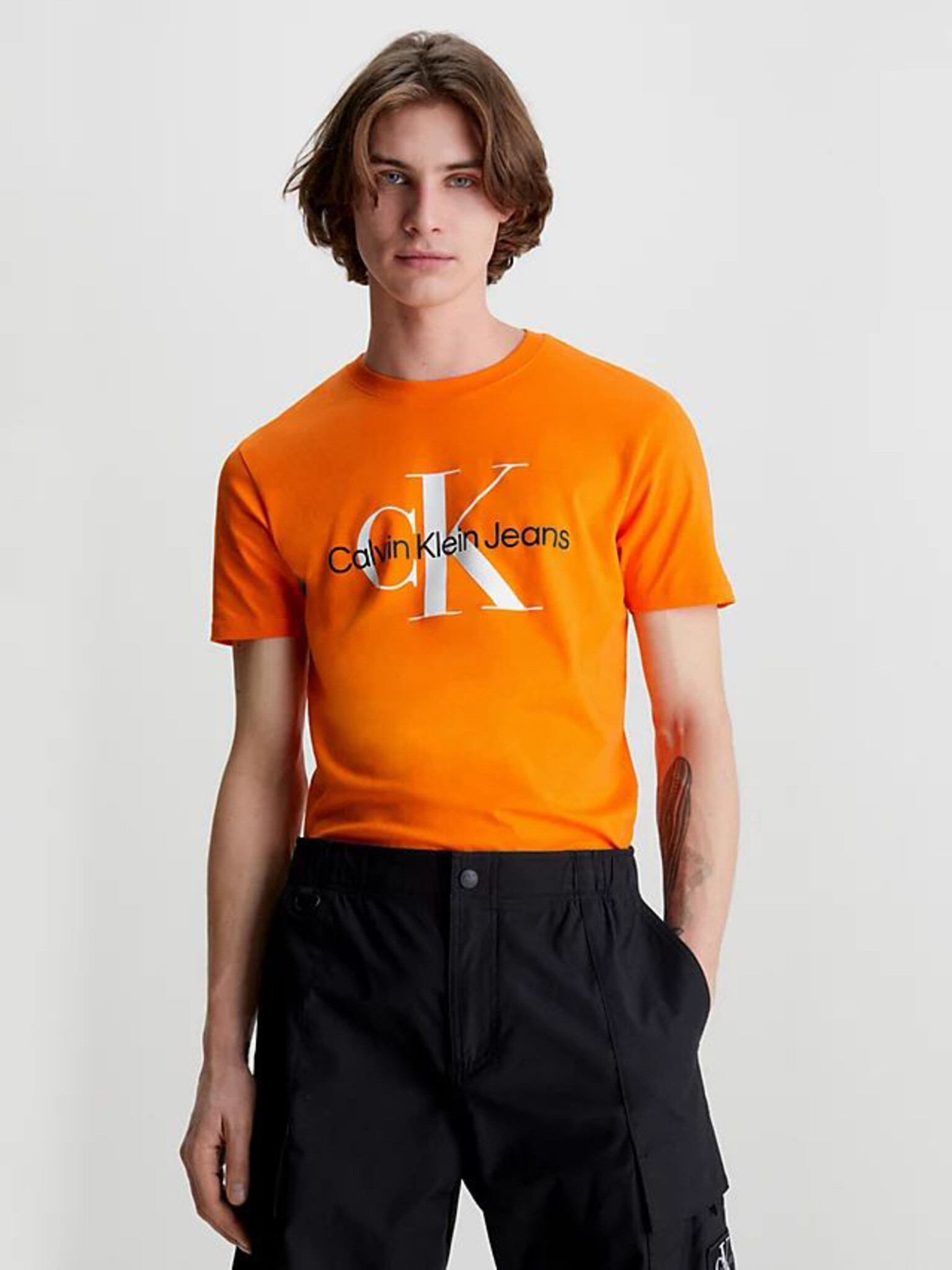 Calvin Klein Jeans T-shirt Oranzhev - Pepit.bg