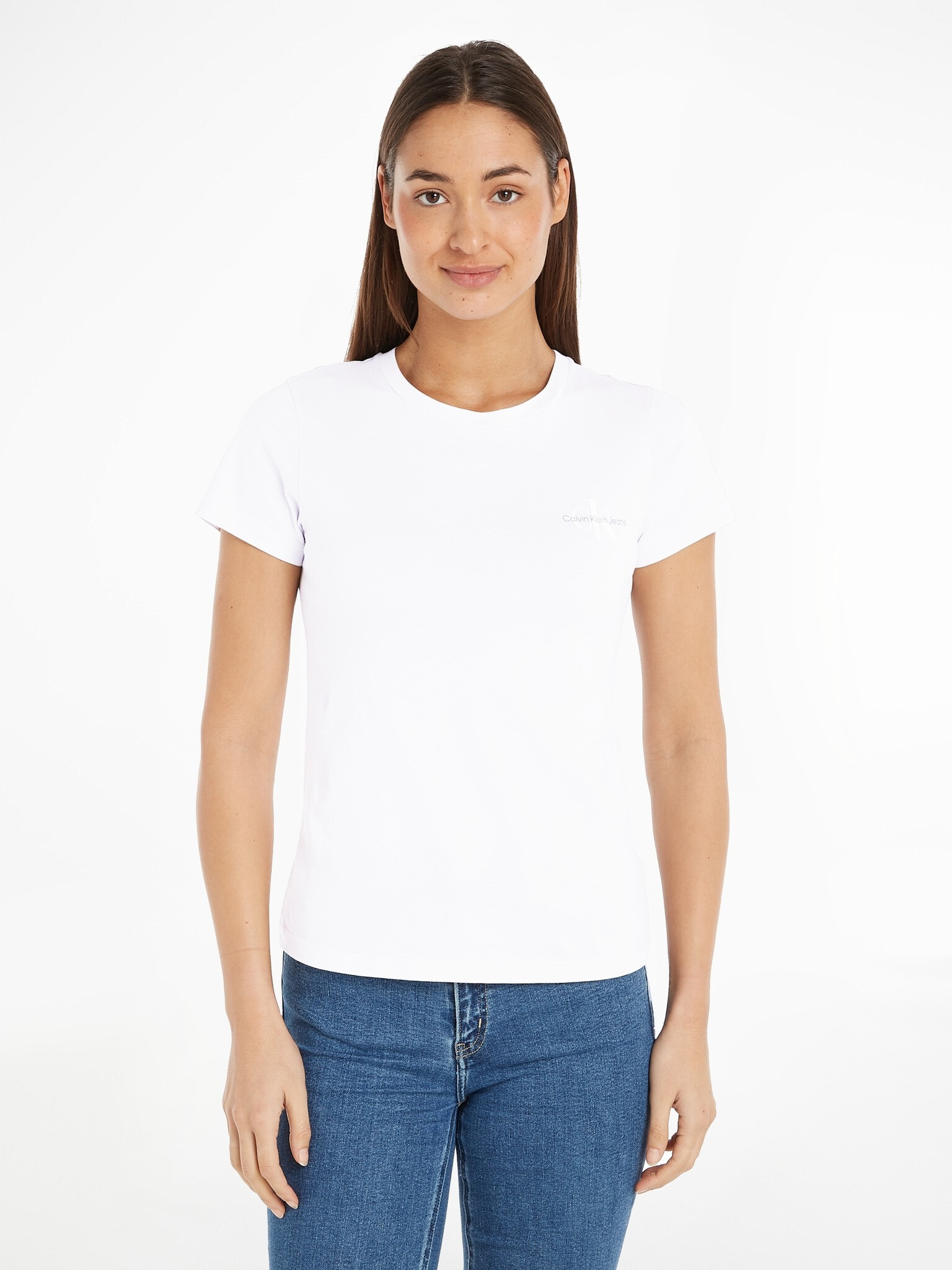 Calvin Klein Jeans Тениска 2 бр Byal - Pepit.bg