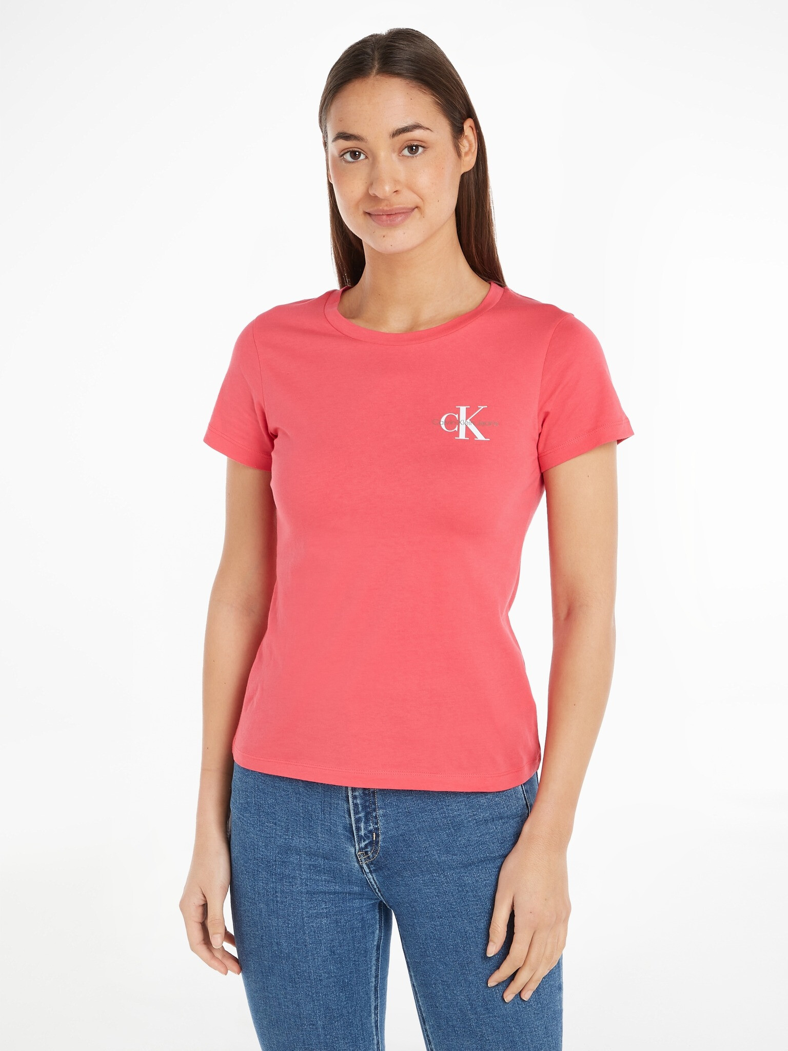 Calvin Klein Jeans Тениска 2 бр Byal - Pepit.bg