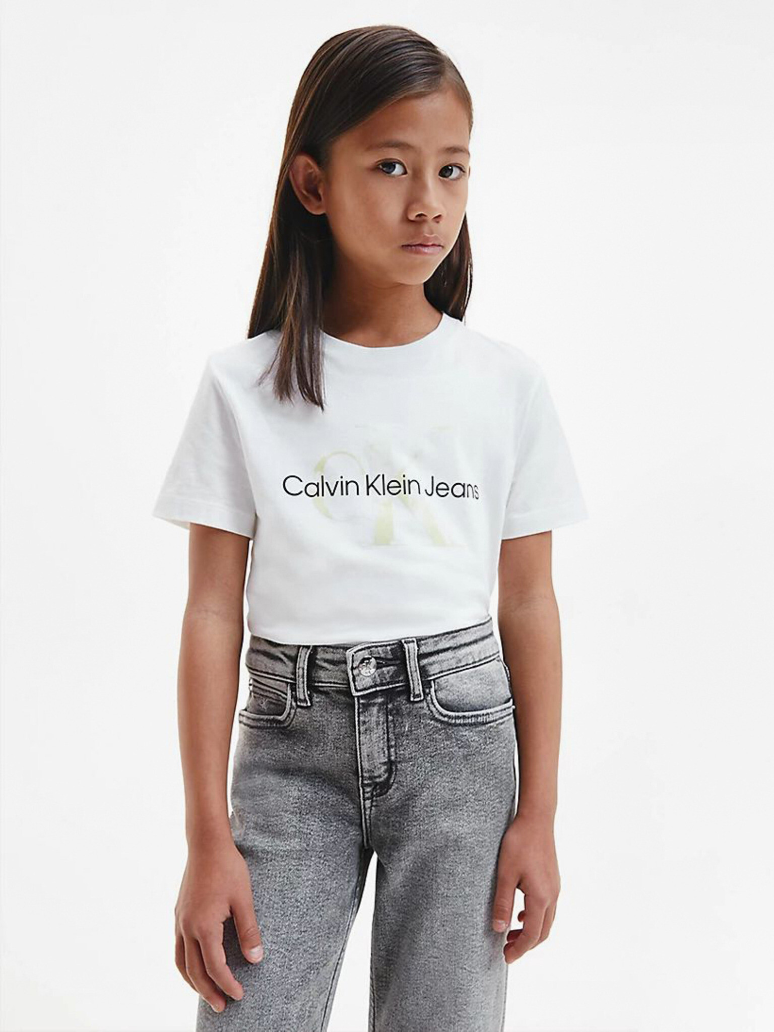 Calvin Klein Jeans Тениска детски Byal - Pepit.bg