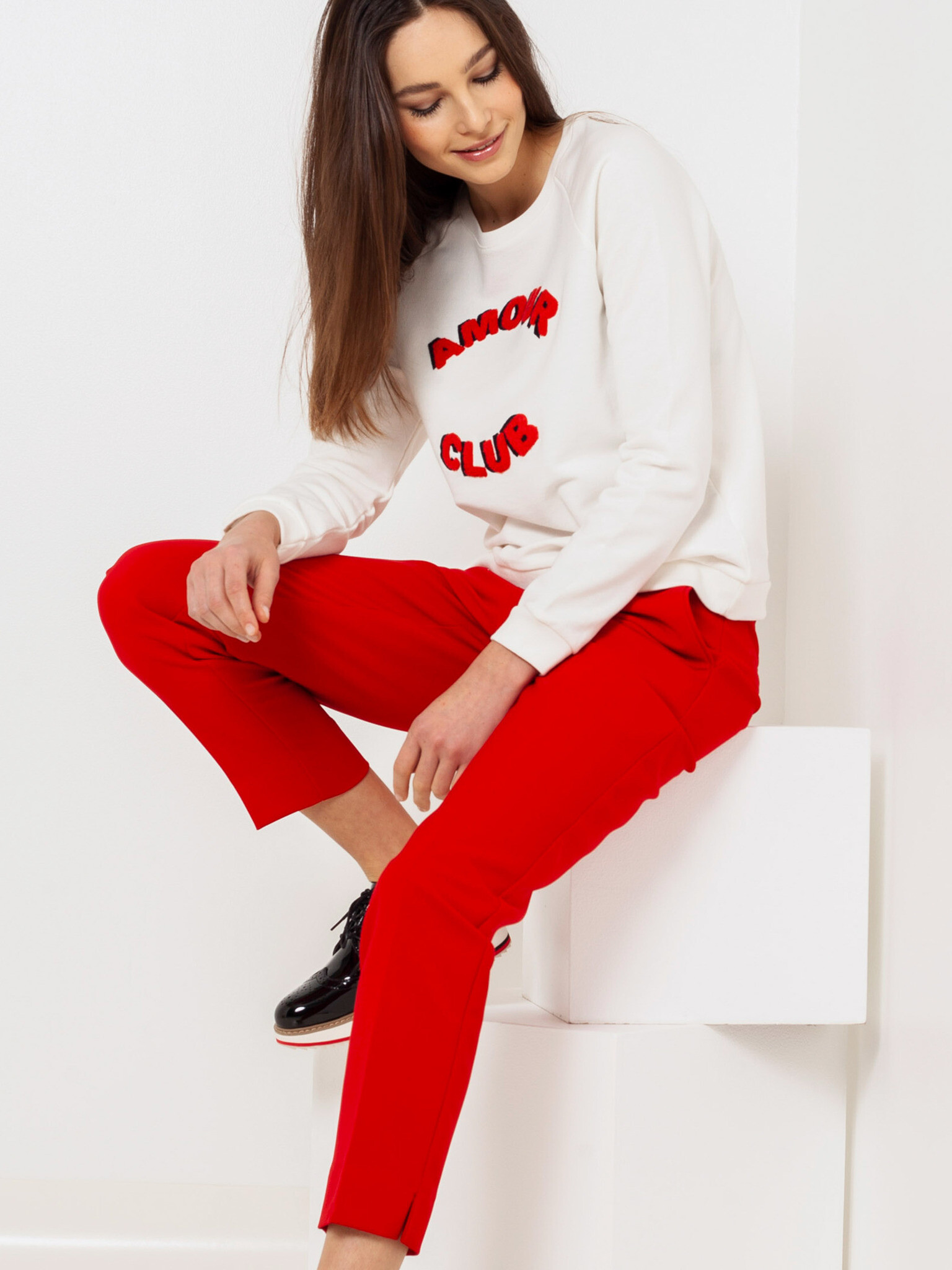 CAMAIEU Sweatshirt Byal - Pepit.bg