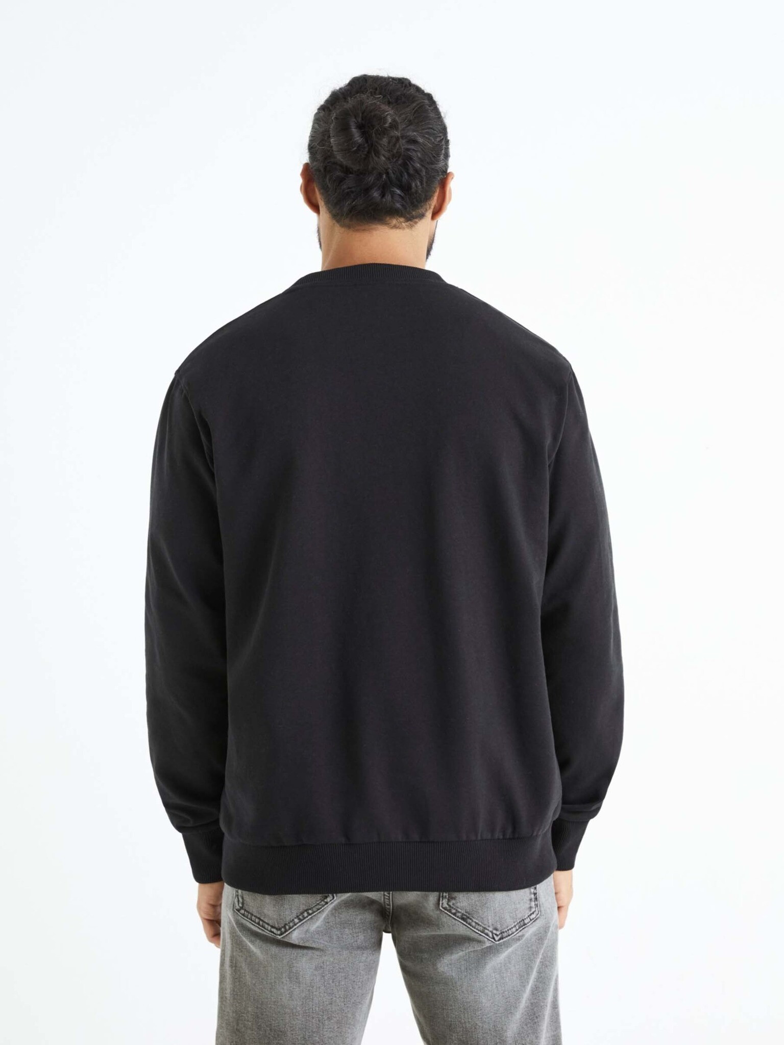 Celio Beprice Sweatshirt Cheren - Pepit.bg