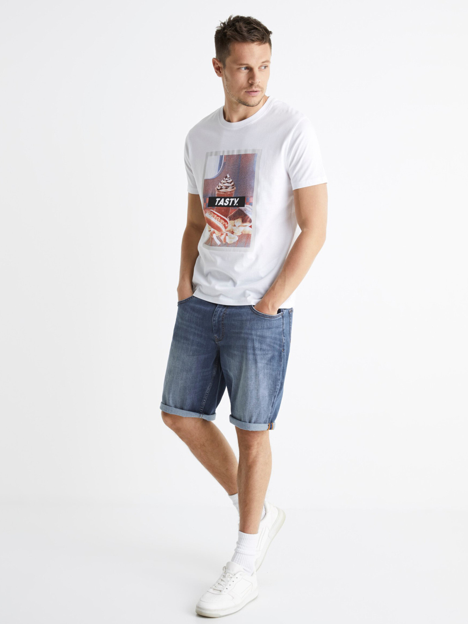 Celio Berelax T-shirt Byal - Pepit.bg