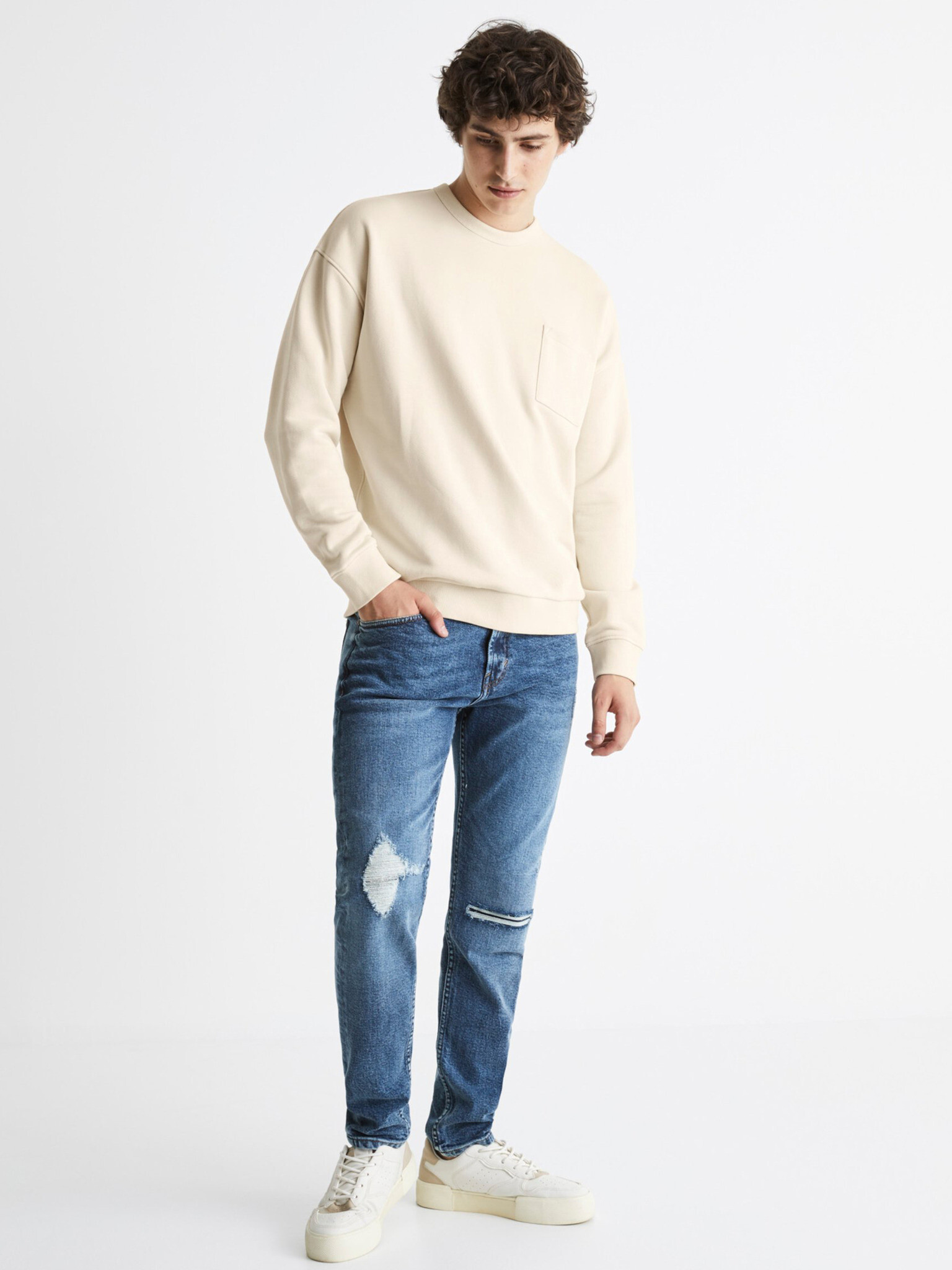 Celio Besweatbox Sweatshirt Bezhov - Pepit.bg