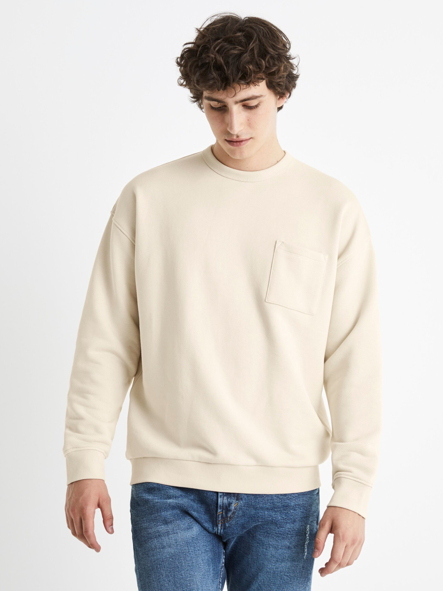 Celio Besweatbox Sweatshirt Bezhov - Pepit.bg