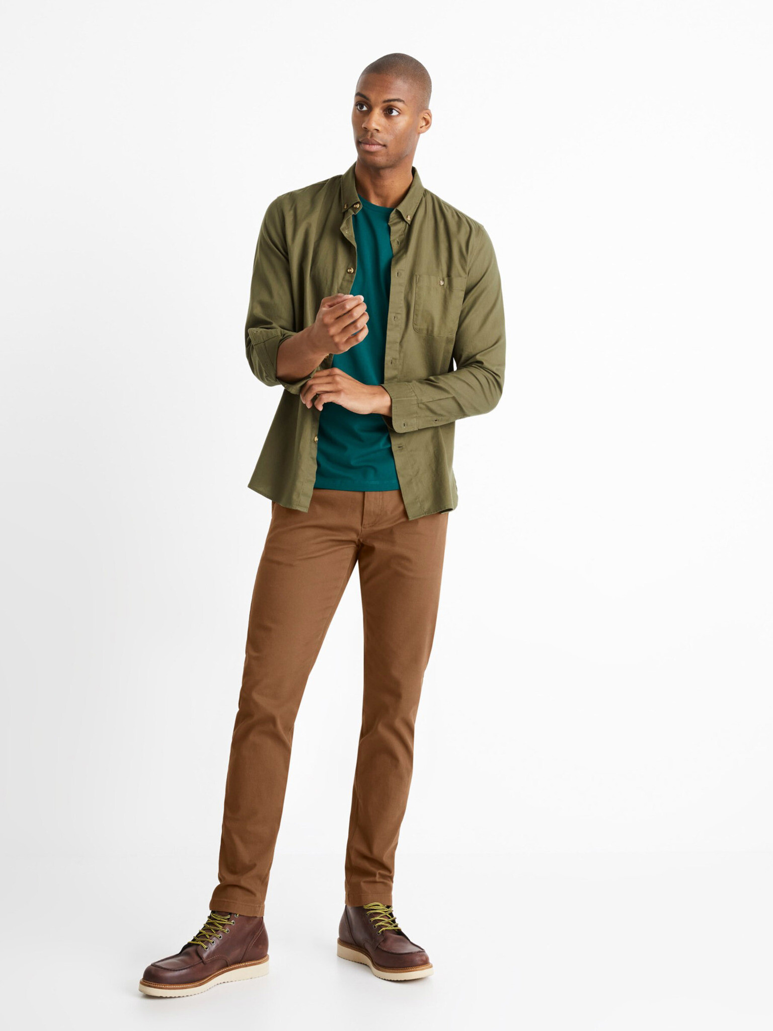 Celio Carobone Риза Zelen - Pepit.bg