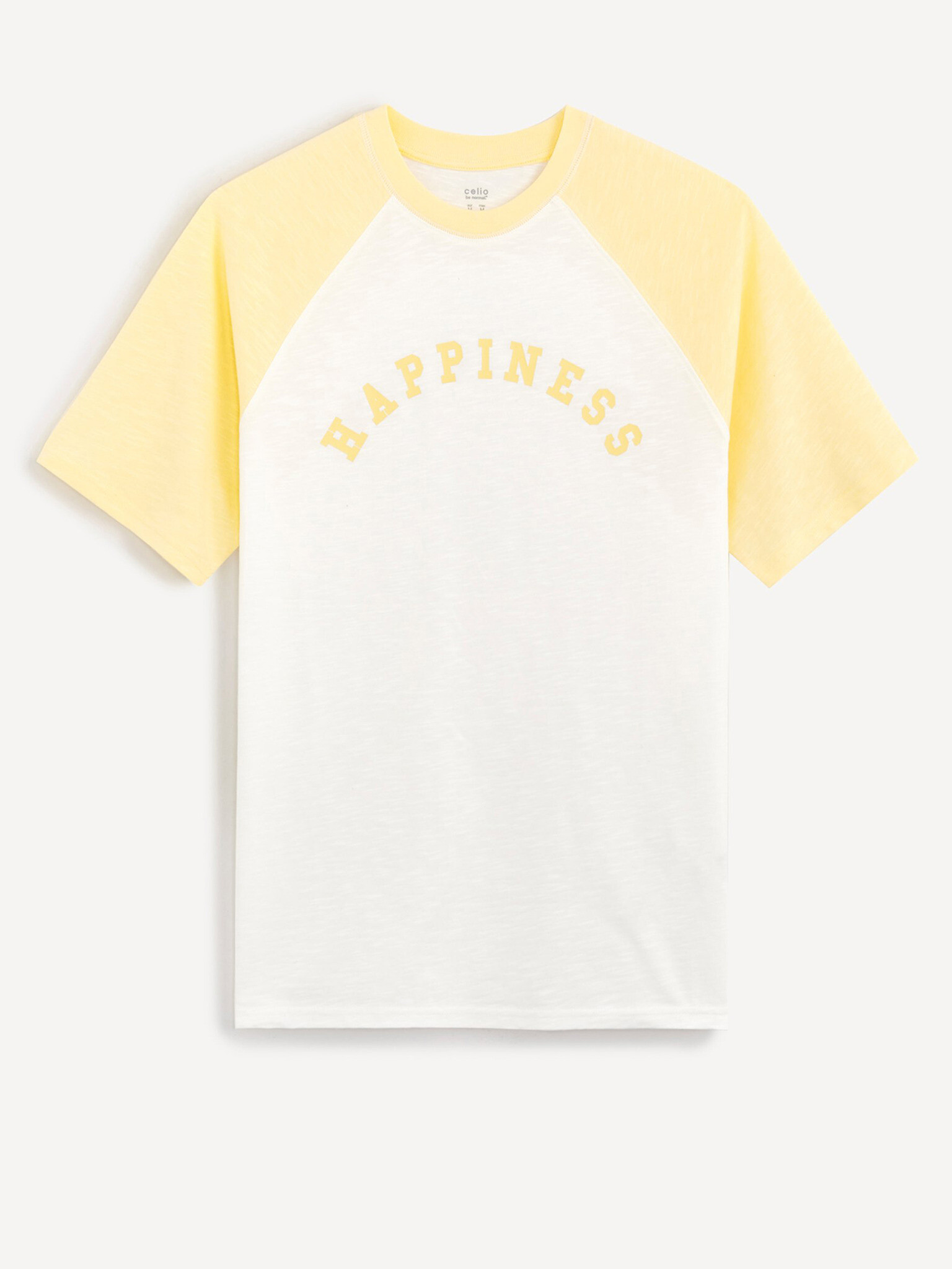 Celio Ceraglan Happiness T-shirt Byal - Pepit.bg