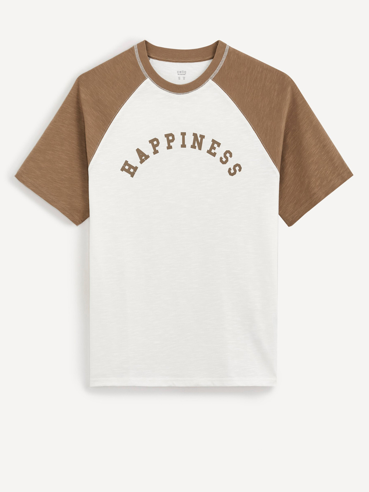 Celio Ceraglan Happiness T-shirt Byal - Pepit.bg