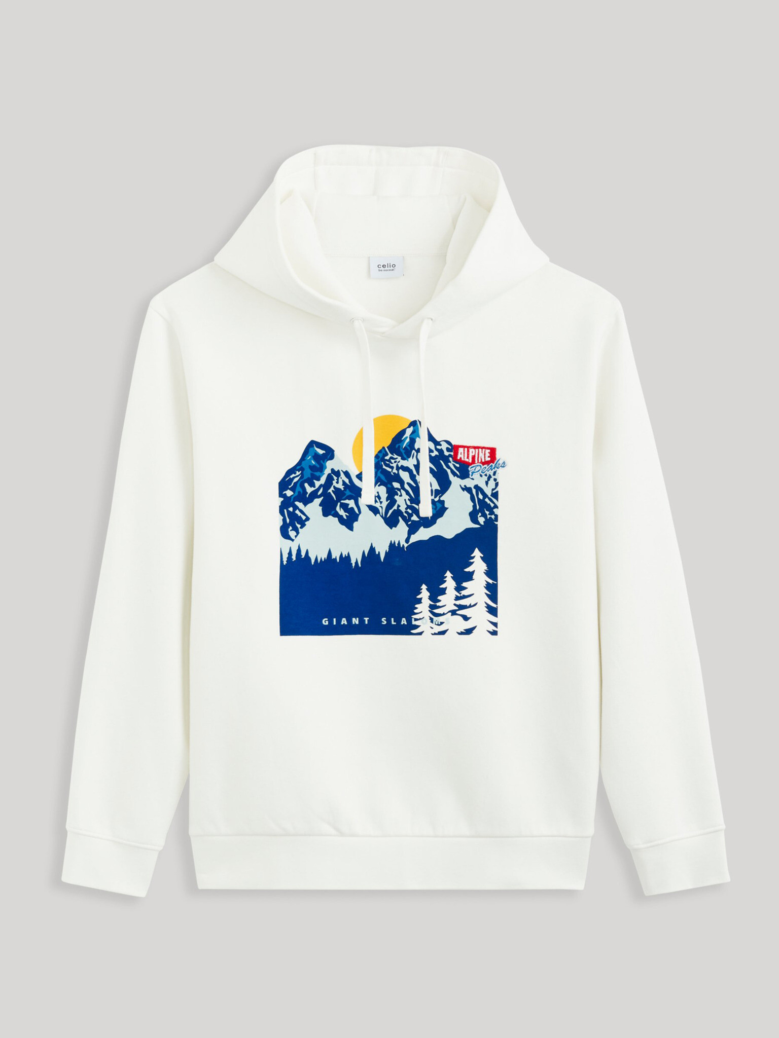 Celio Ceslalom Sweatshirt Byal - Pepit.bg