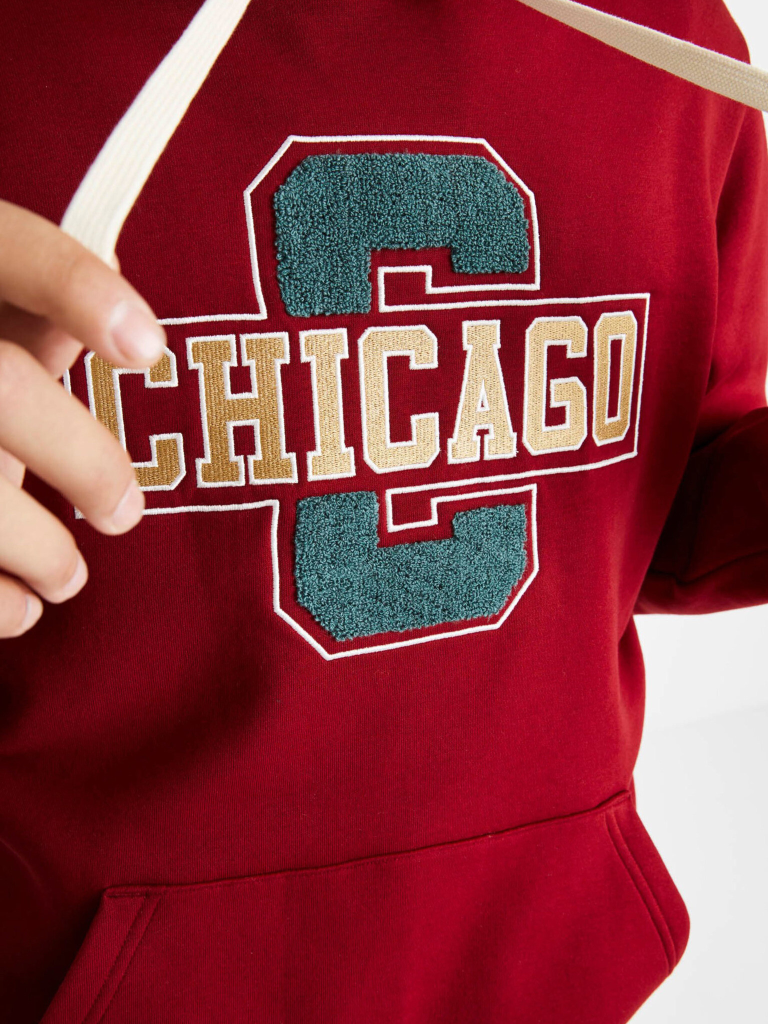 Celio Chicago Sweatshirt Cherven - Pepit.bg