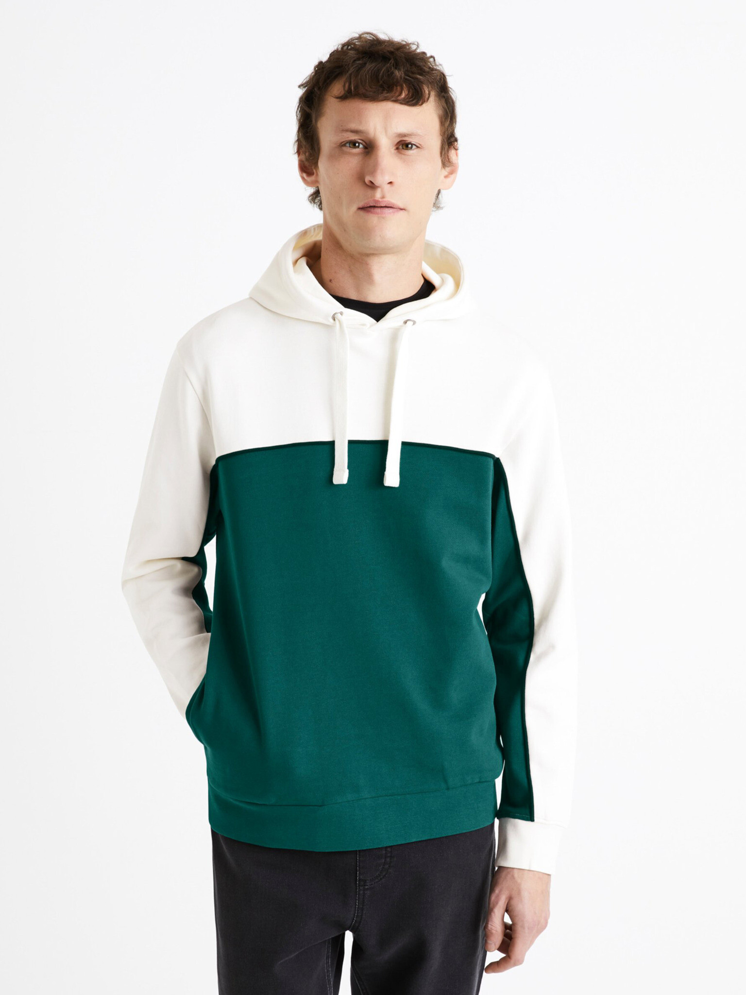 Celio Debiding Sweatshirt Zelen - Pepit.bg