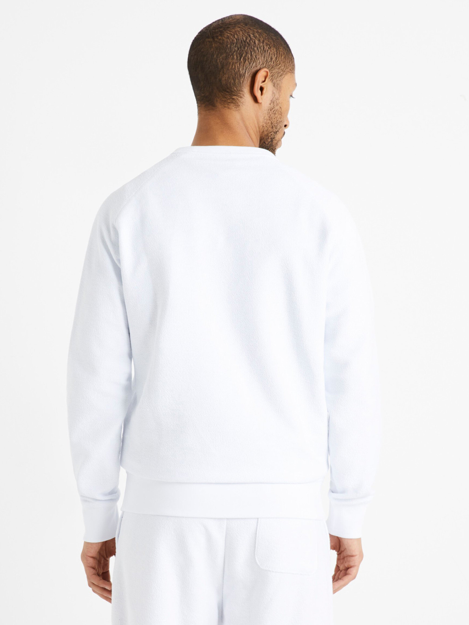 Celio Dereverse Sweatshirt Byal - Pepit.bg