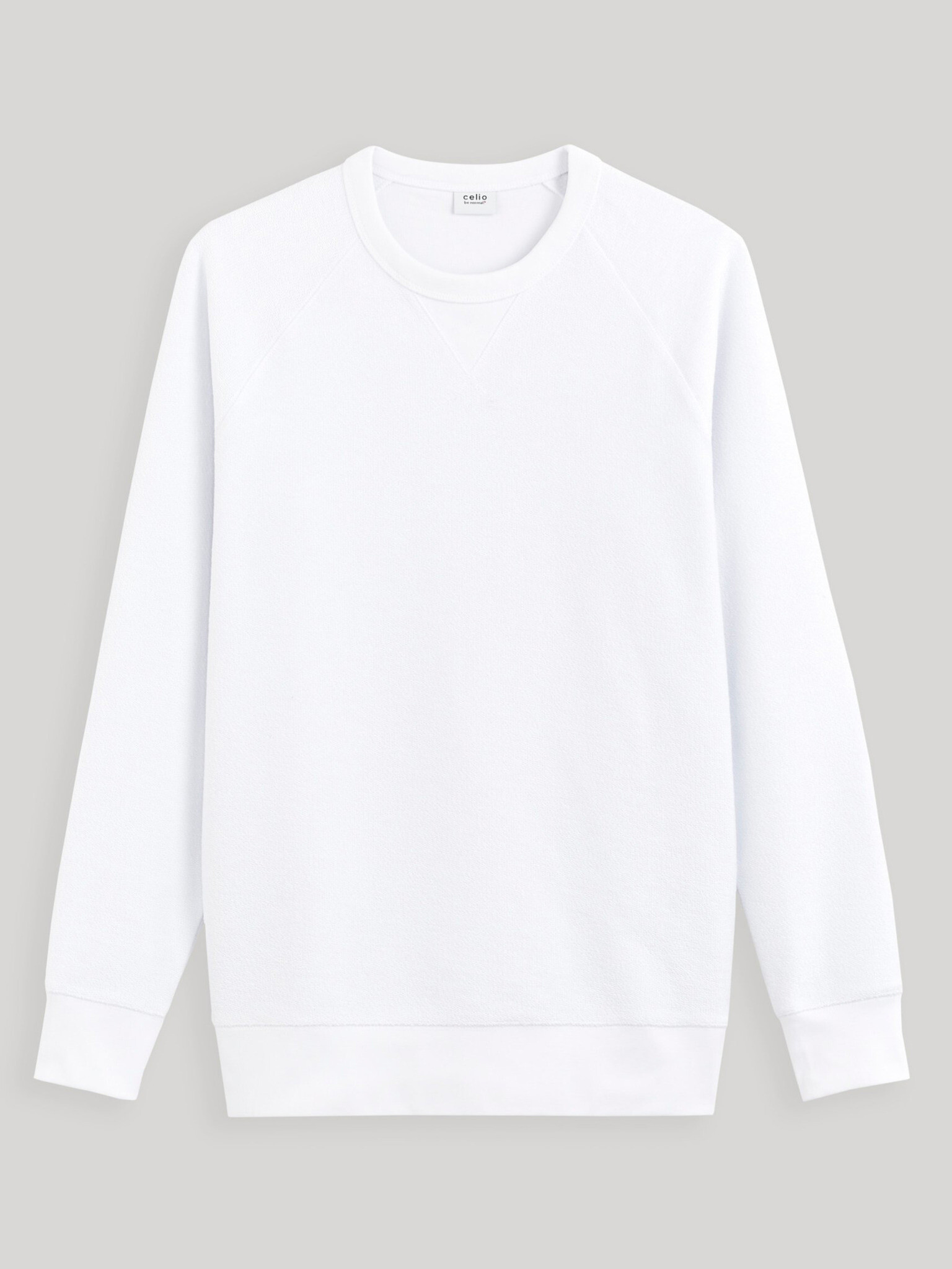 Celio Dereverse Sweatshirt Byal - Pepit.bg