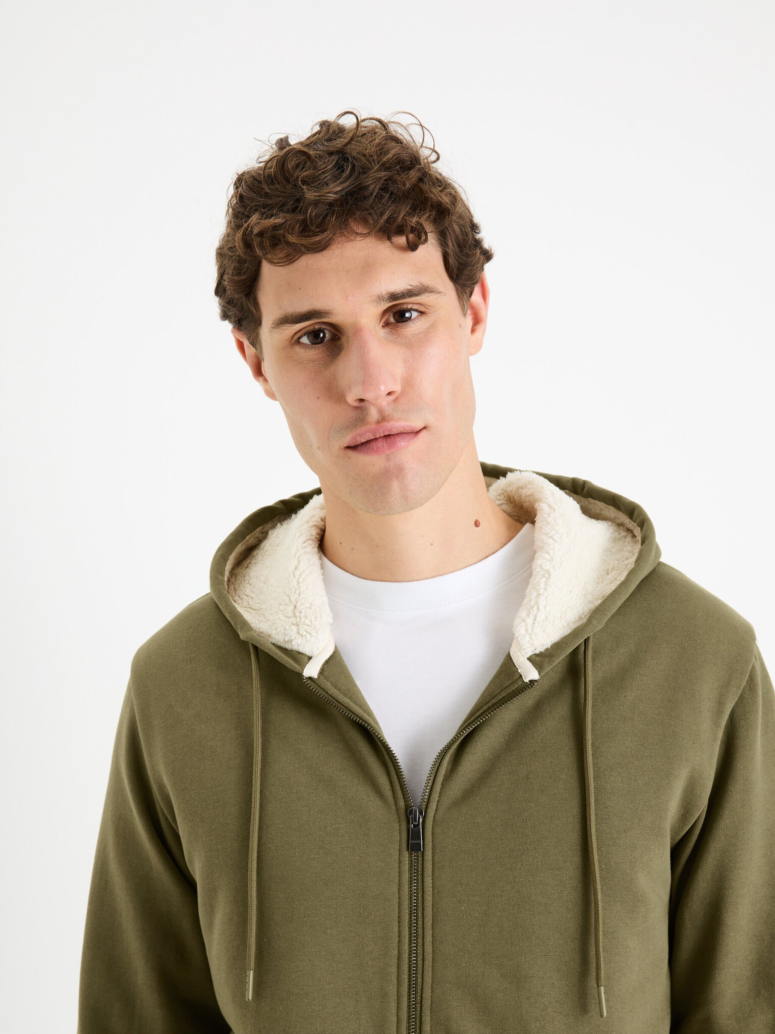 Celio Fesherpax Sweatshirt Zelen - Pepit.bg