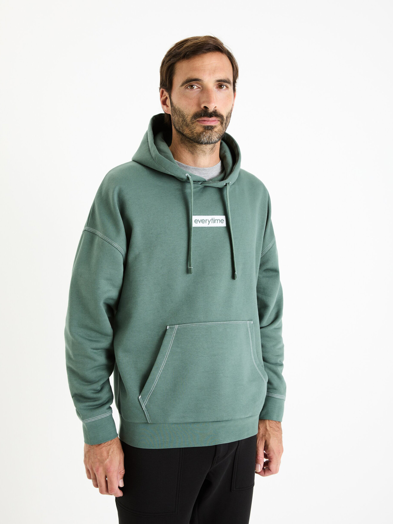 Celio Festitcho Sweatshirt Zelen - Pepit.bg