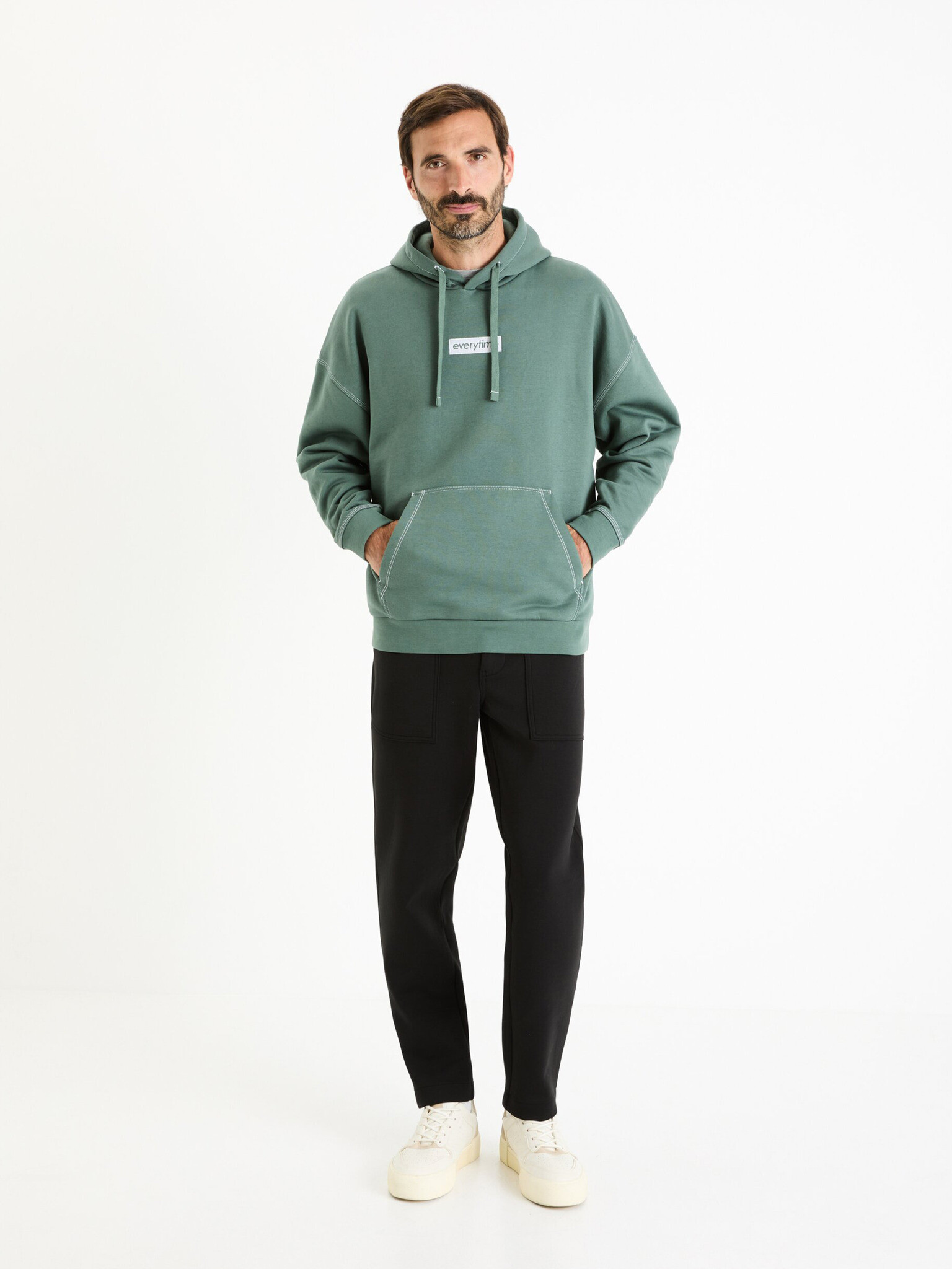 Celio Festitcho Sweatshirt Zelen - Pepit.bg