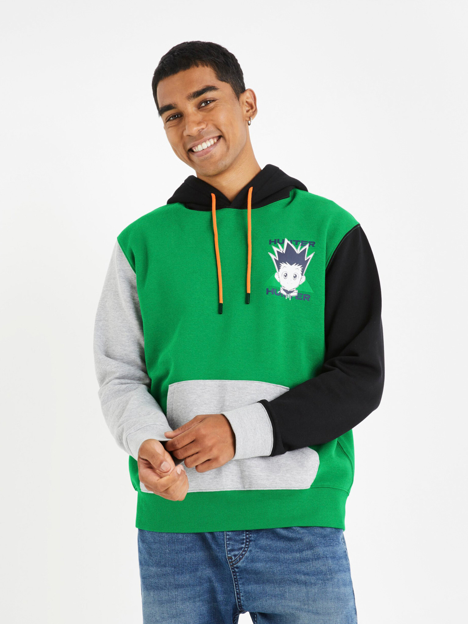 Celio Hunter x Hunter Sweatshirt Zelen - Pepit.bg