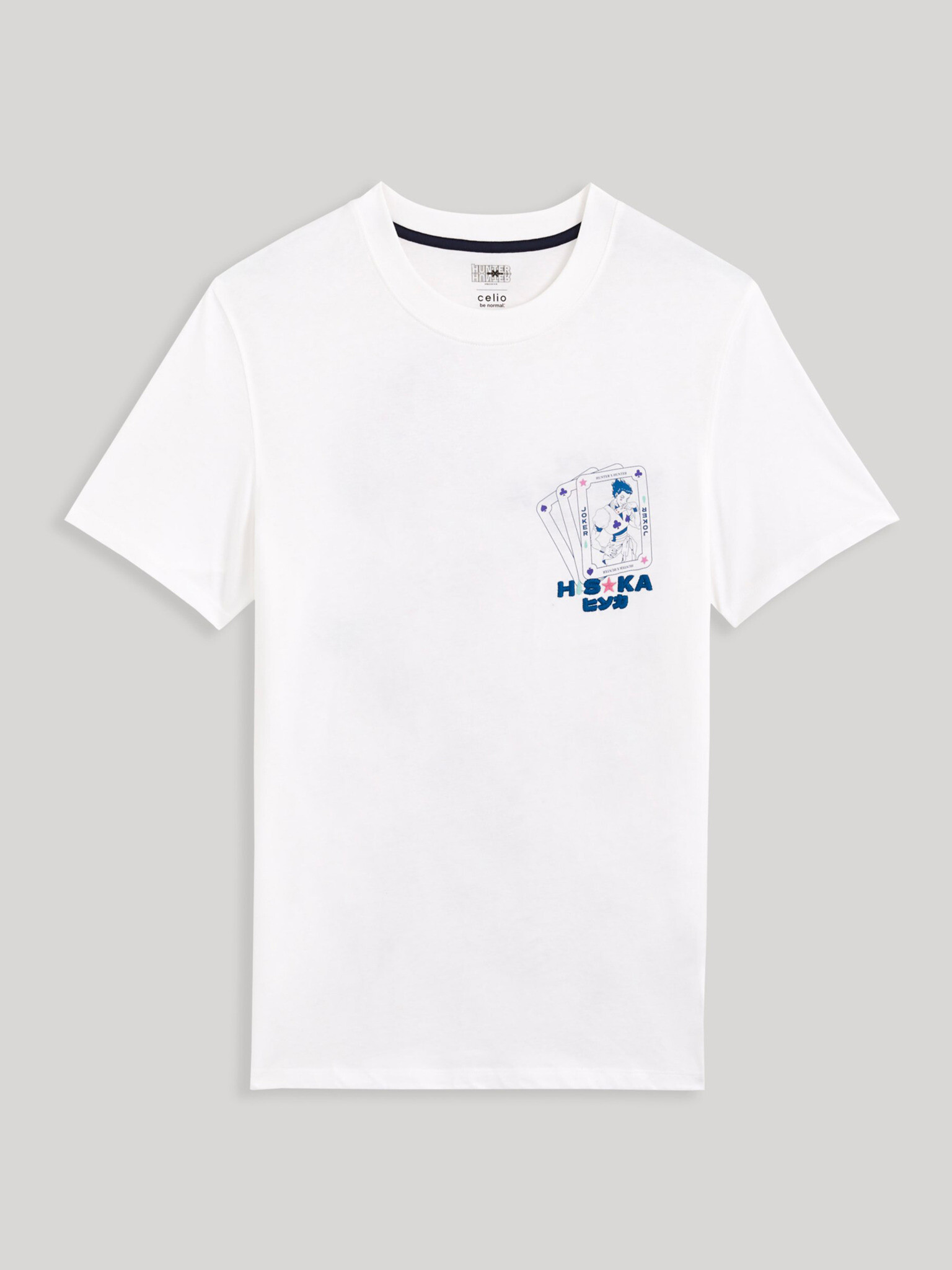 Celio Hunter x Hunter T-shirt Byal - Pepit.bg