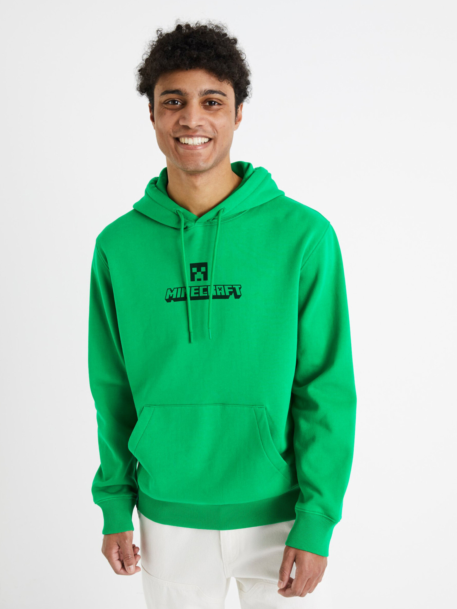 Celio Minecraft Sweatshirt Zelen - Pepit.bg