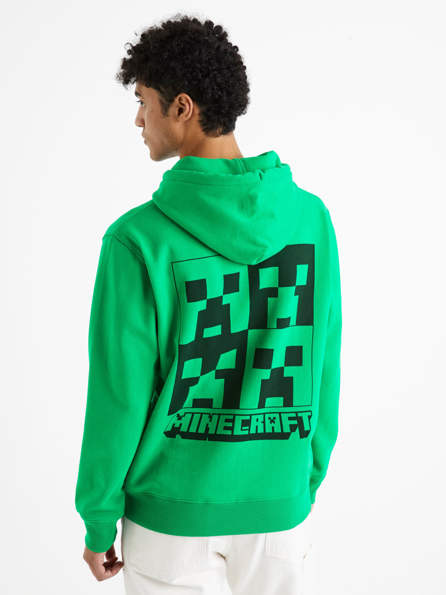 Celio Minecraft Sweatshirt Zelen - Pepit.bg