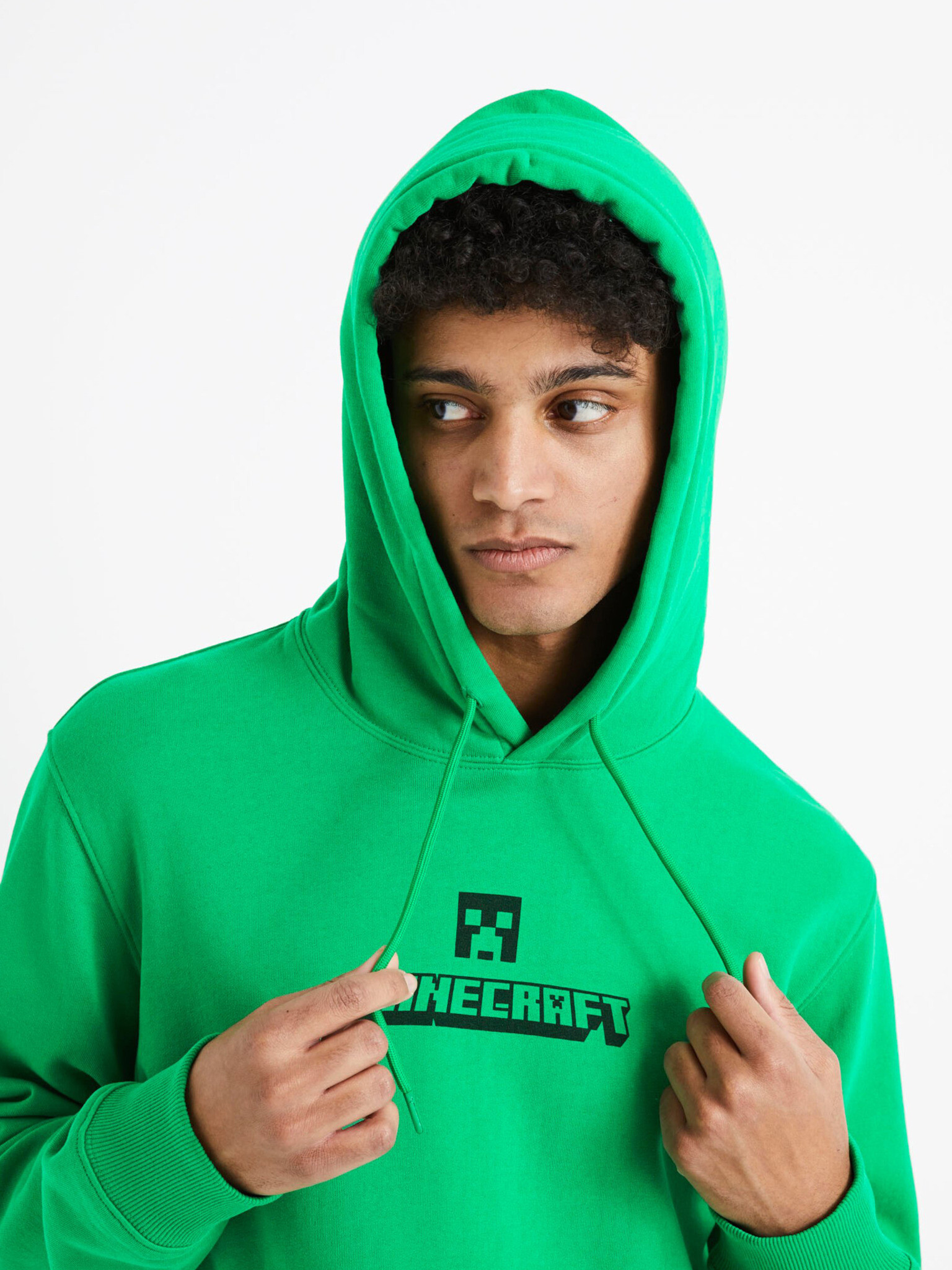 Celio Minecraft Sweatshirt Zelen - Pepit.bg