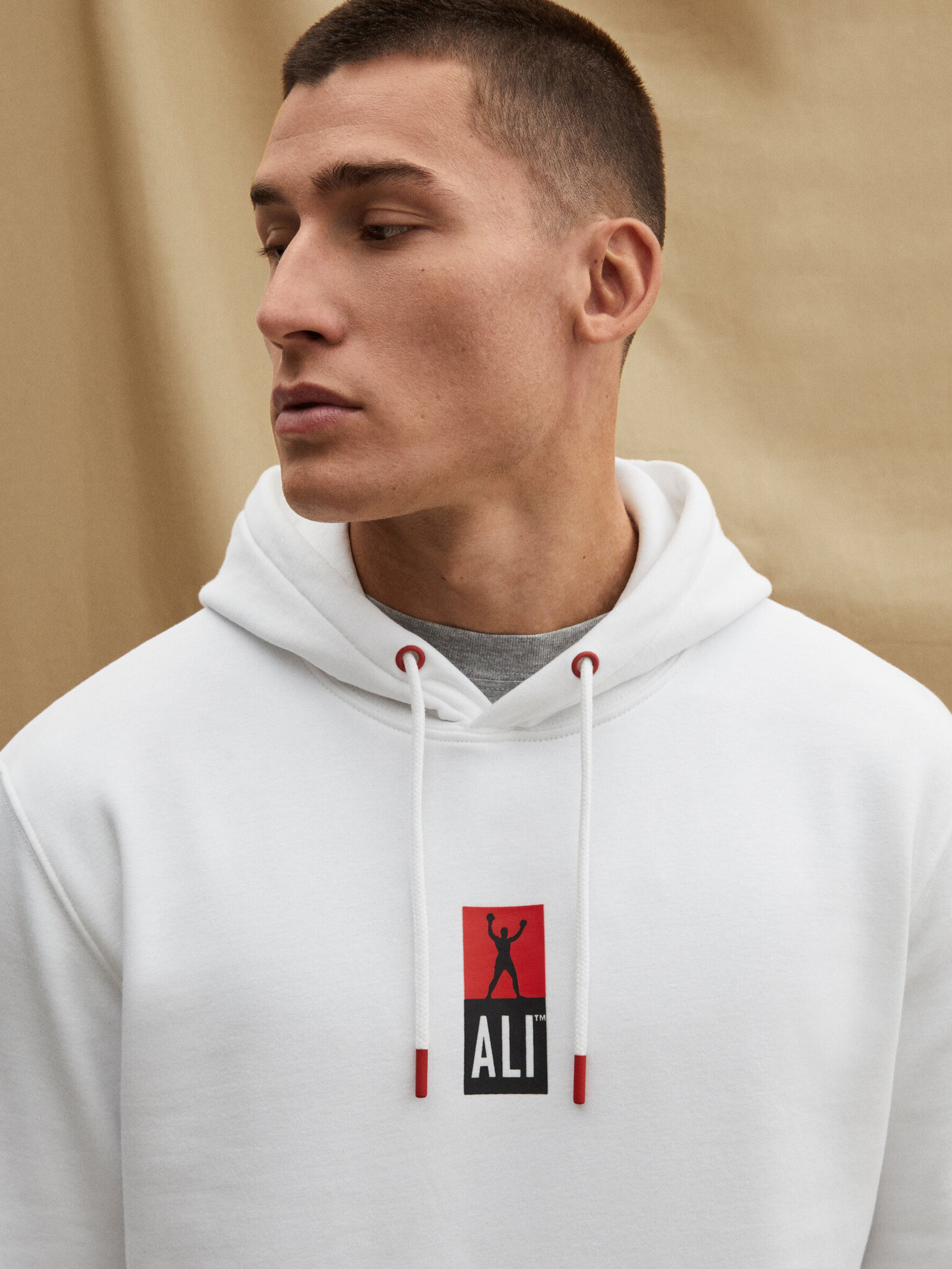 Celio Muhammad Ali Sweatshirt Byal - Pepit.bg