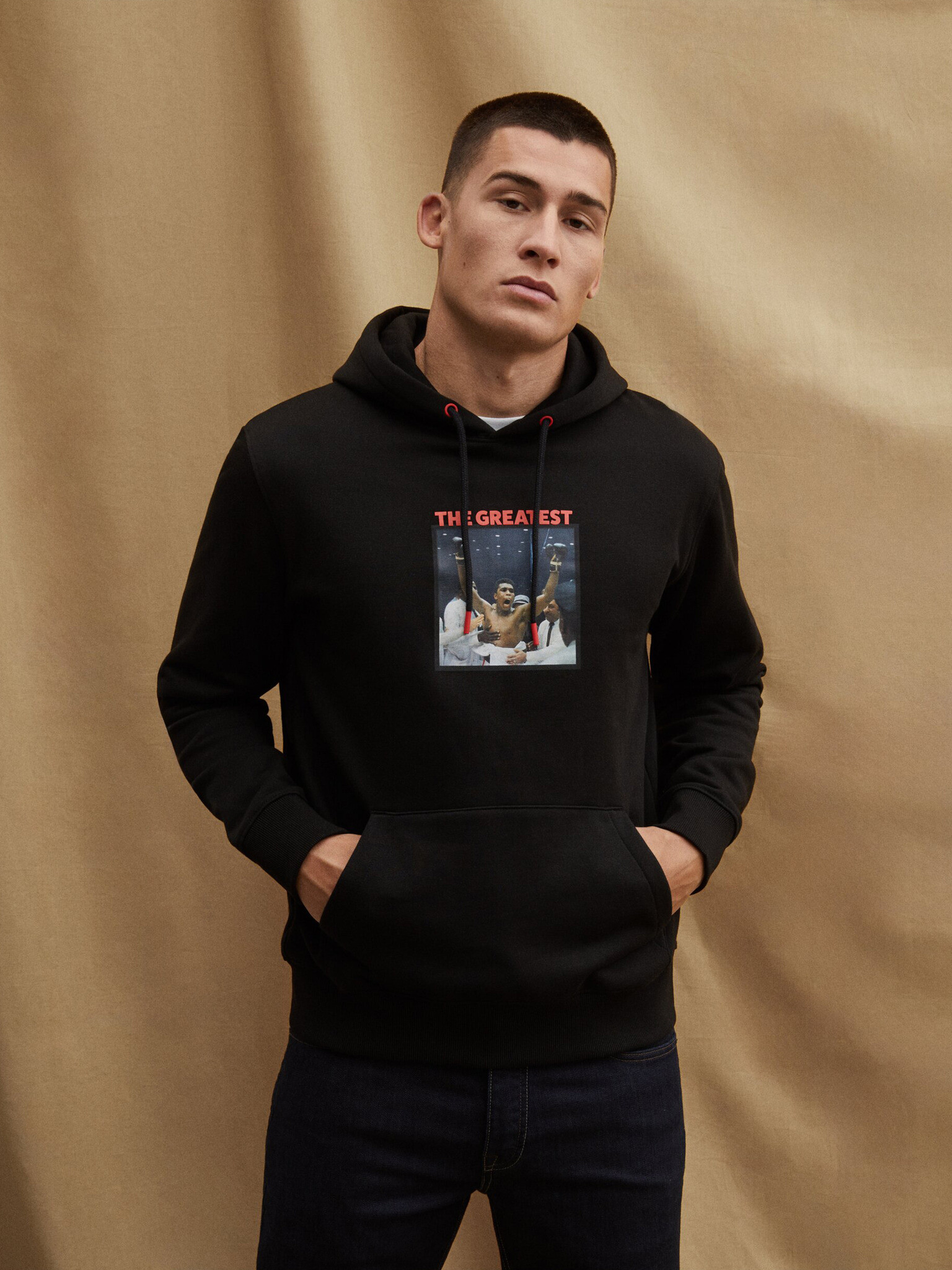 Celio Muhammad Ali Sweatshirt Cheren - Pepit.bg