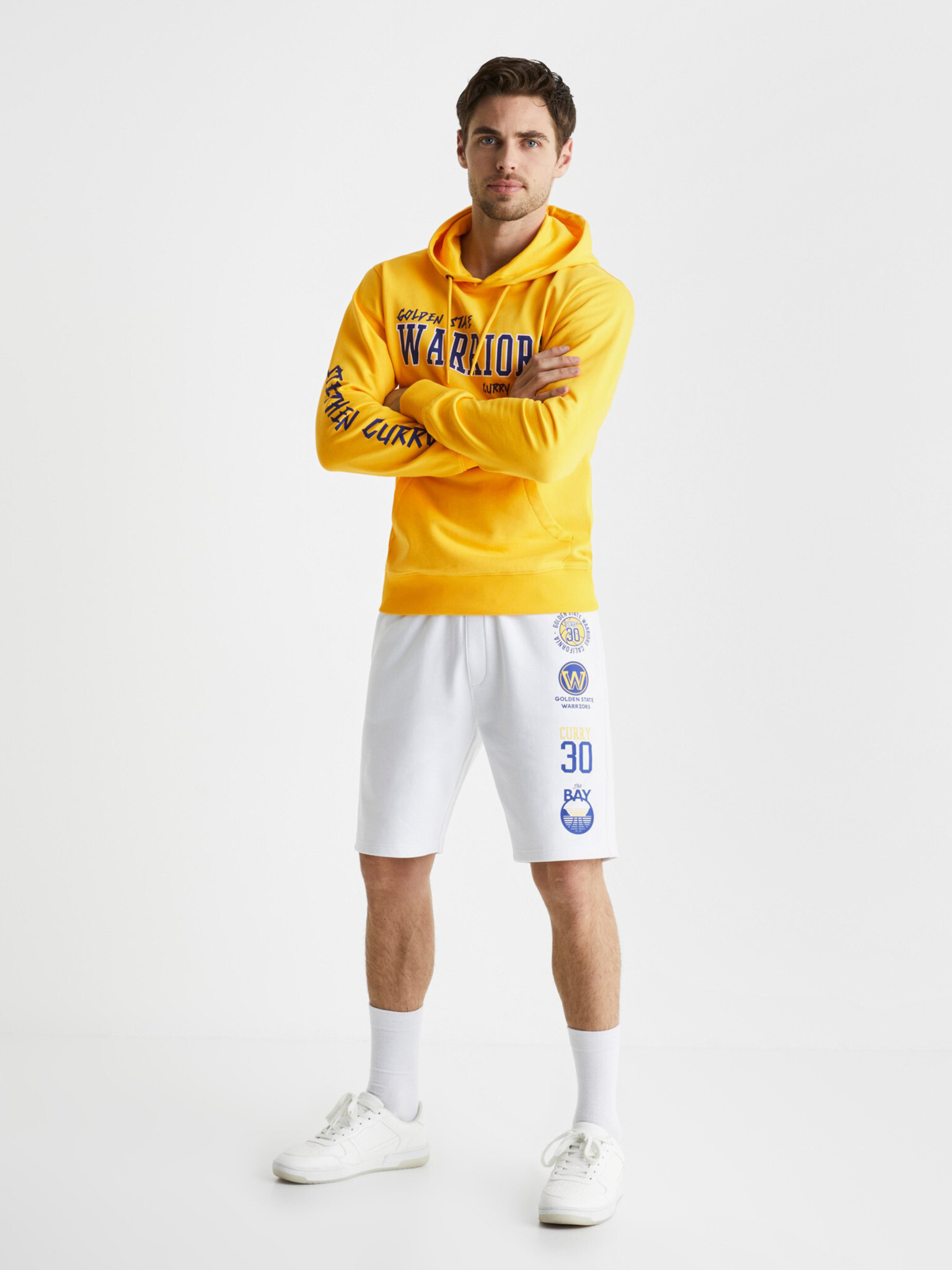 Celio NBA Golden State Warriors Къси панталони Byal - Pepit.bg