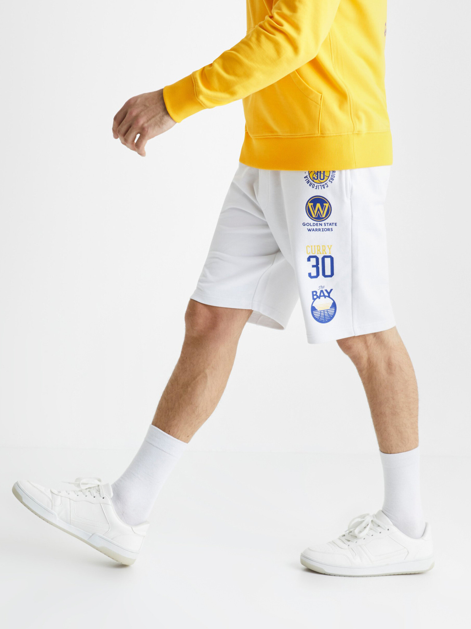 Celio NBA Golden State Warriors Къси панталони Byal - Pepit.bg