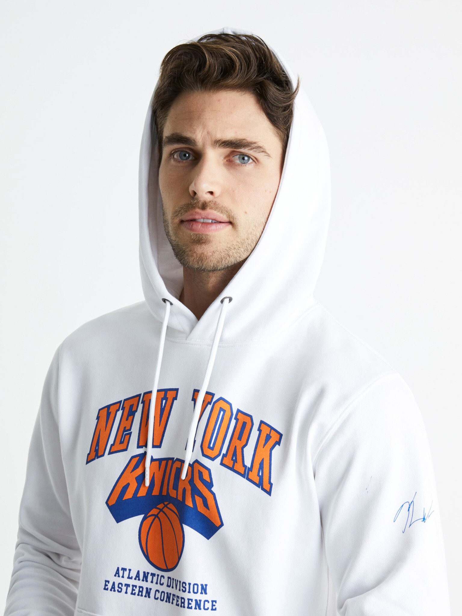 Celio NBA New York Knicks Sweatshirt Byal - Pepit.bg