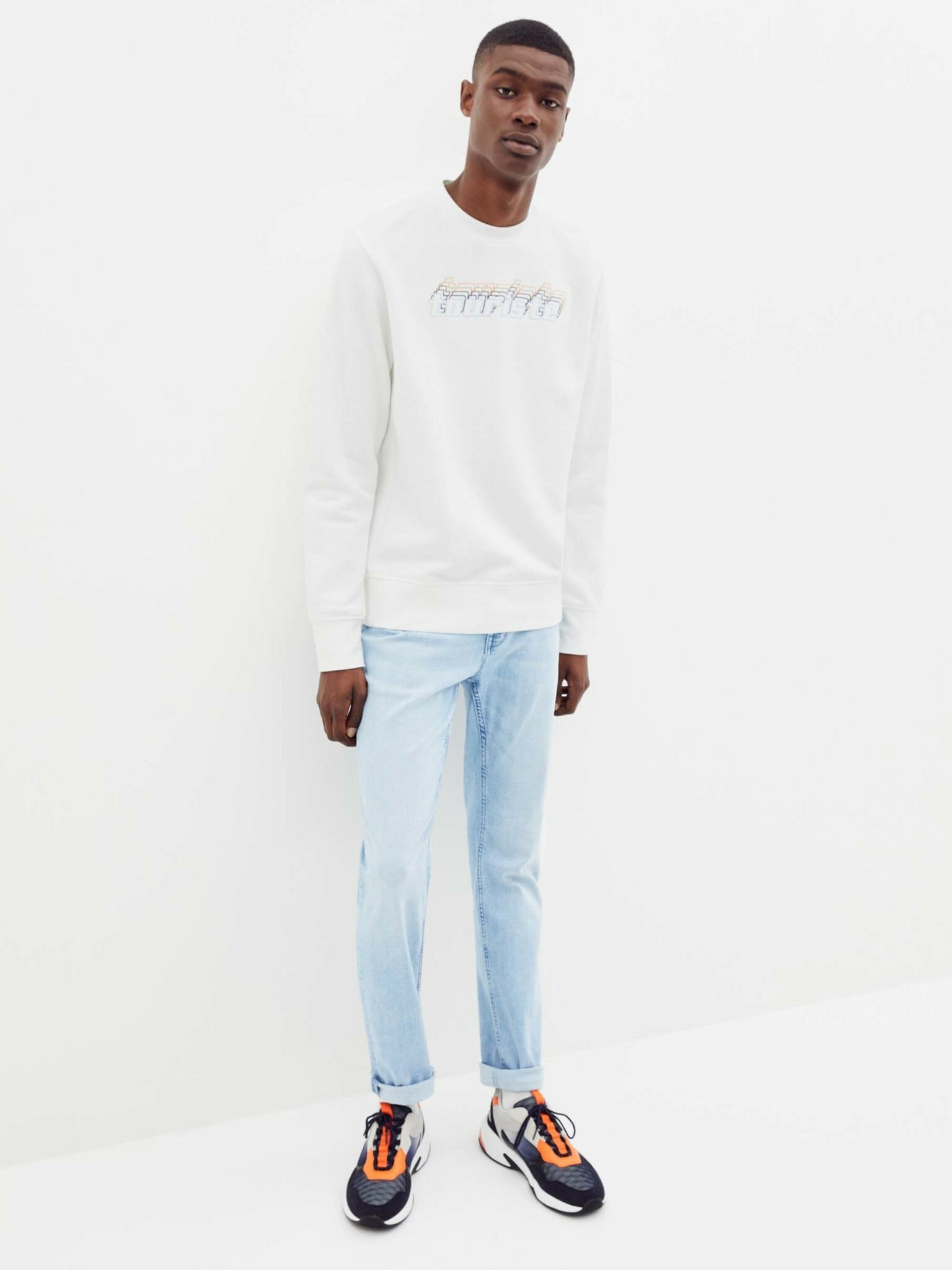Celio Reclean Sweatshirt Byal - Pepit.bg