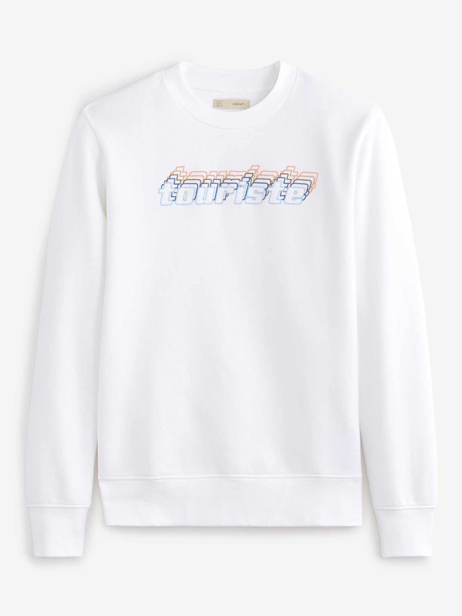 Celio Reclean Sweatshirt Byal - Pepit.bg