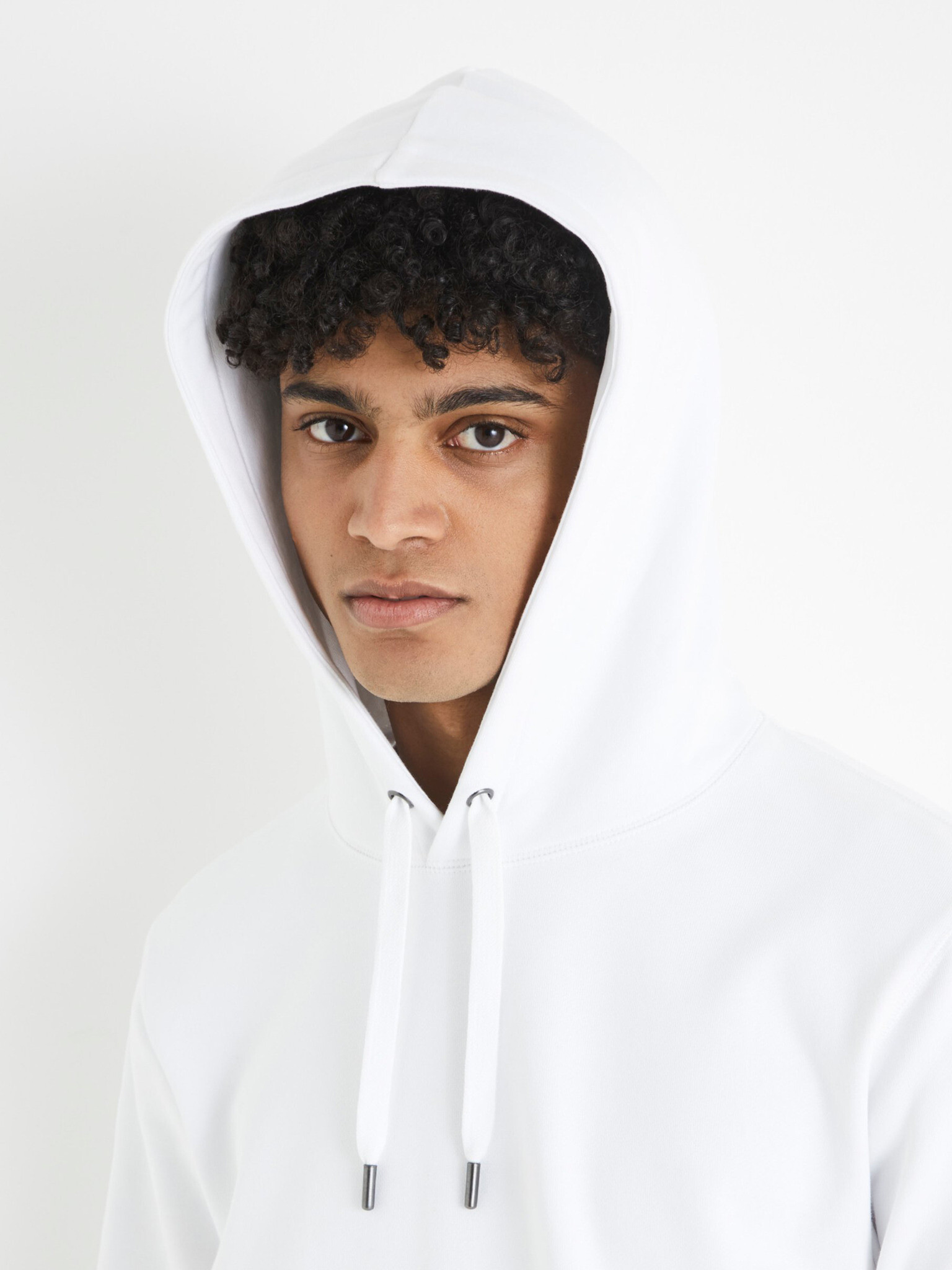 Celio Tehoodie Sweatshirt Byal - Pepit.bg