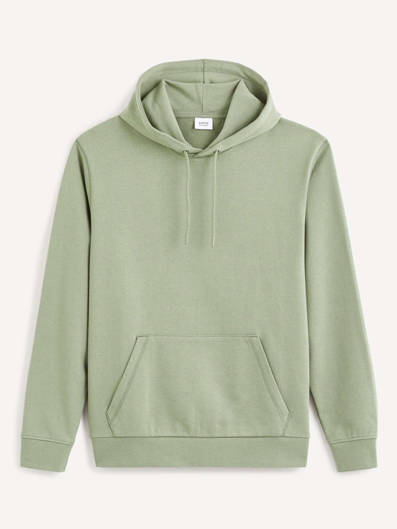 Celio Tehoodie Sweatshirt Zelen - Pepit.bg